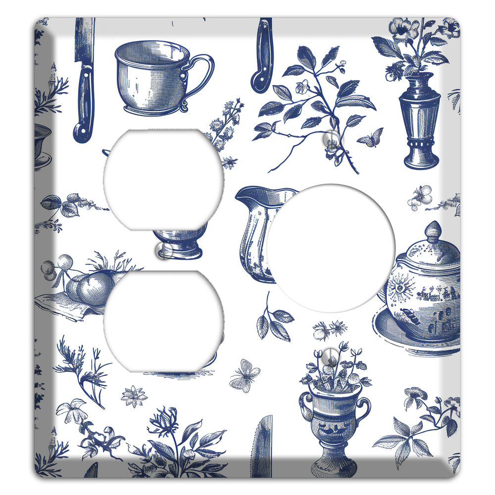 Pantry & Petal Duplex / Receptacle Wallplate