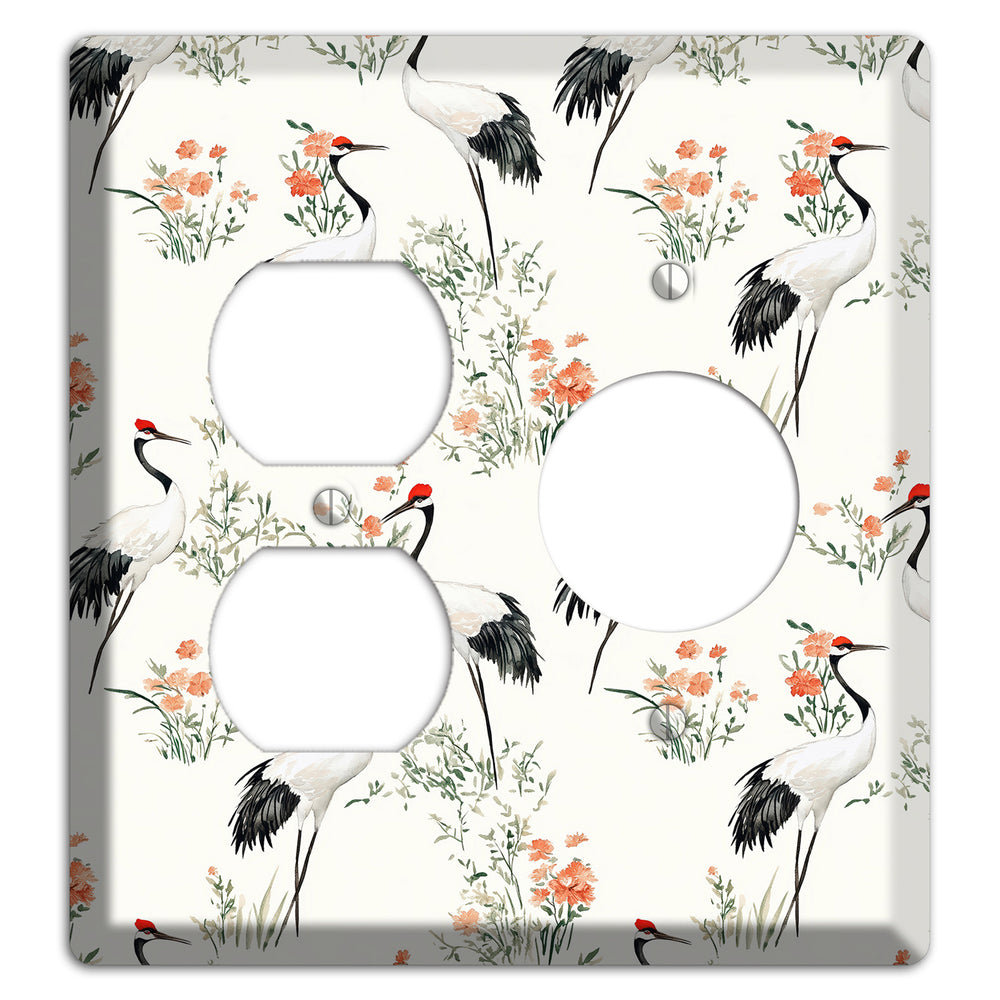 Coral Meadow Flight Duplex / Receptacle Wallplate