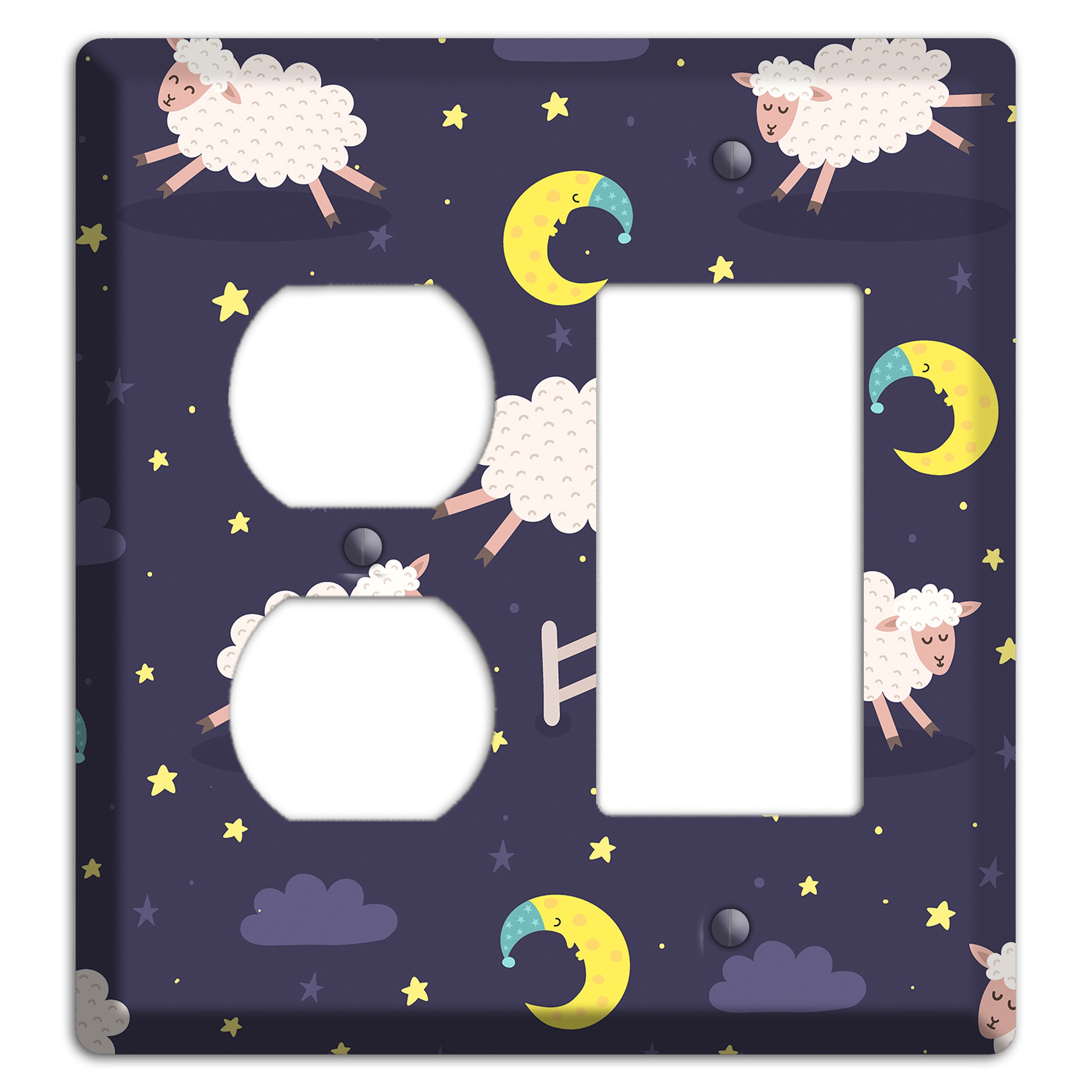 Counting Sheep Duplex / Rocker Wallplate
