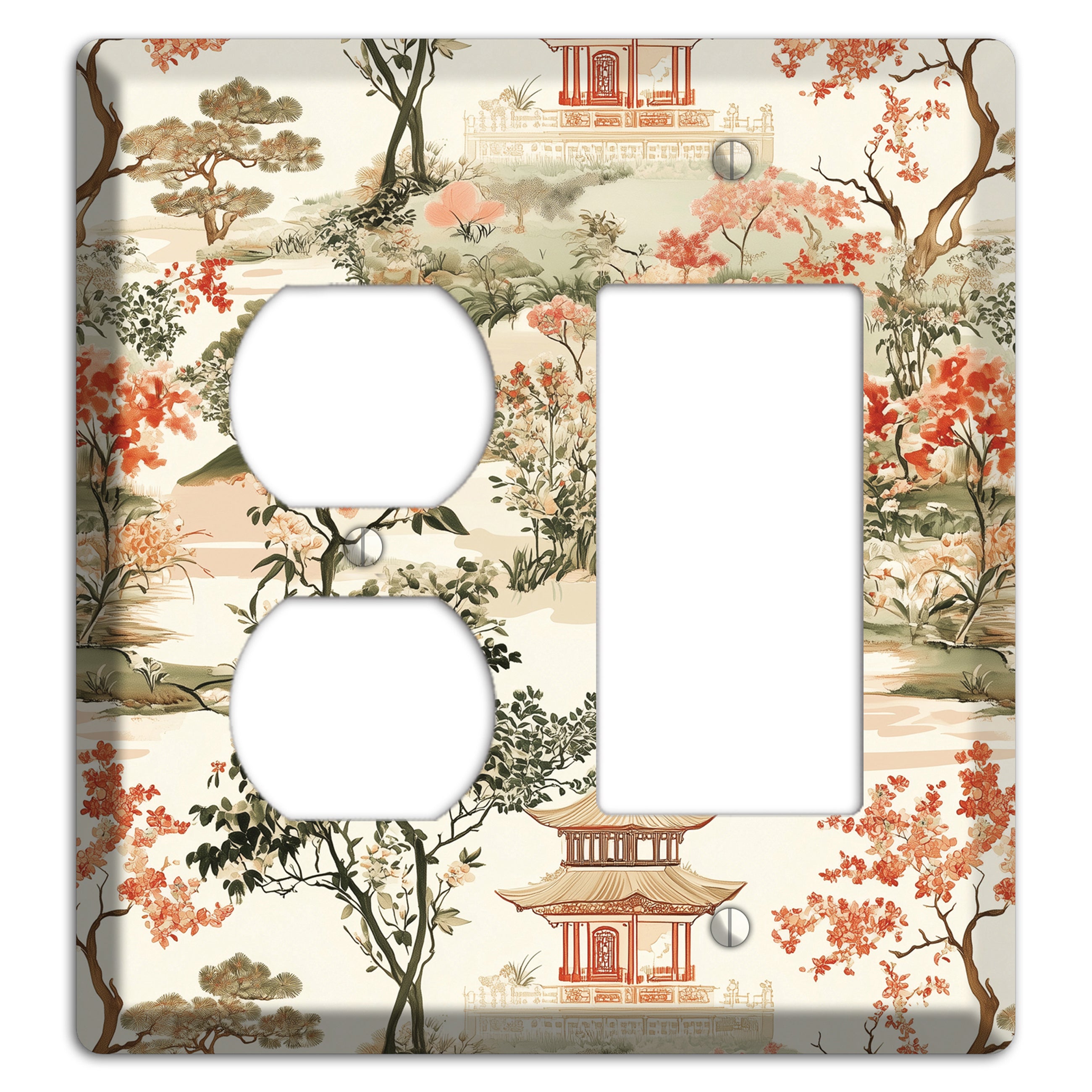 Pavilion & Petal Duplex / Rocker Wallplate