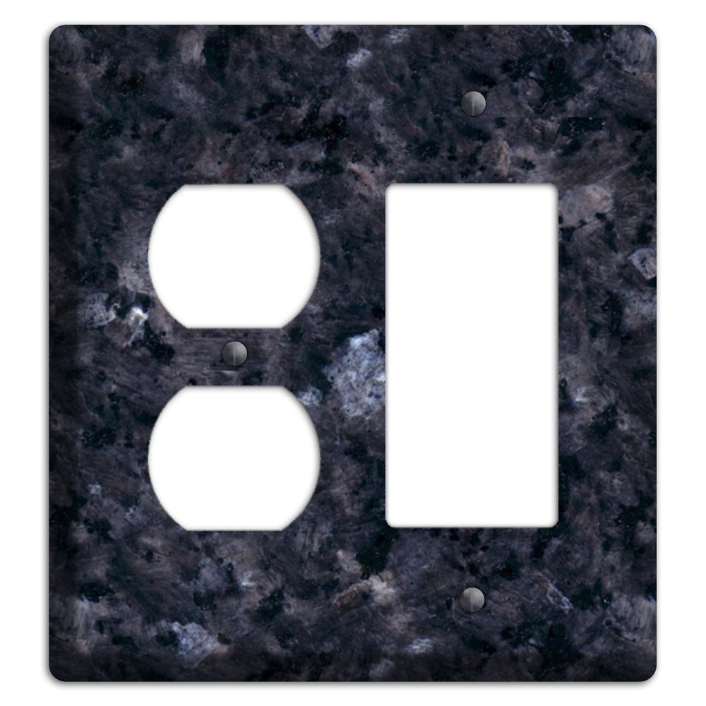 Blue Pearl Granite Duplex / Rocker Wallplate