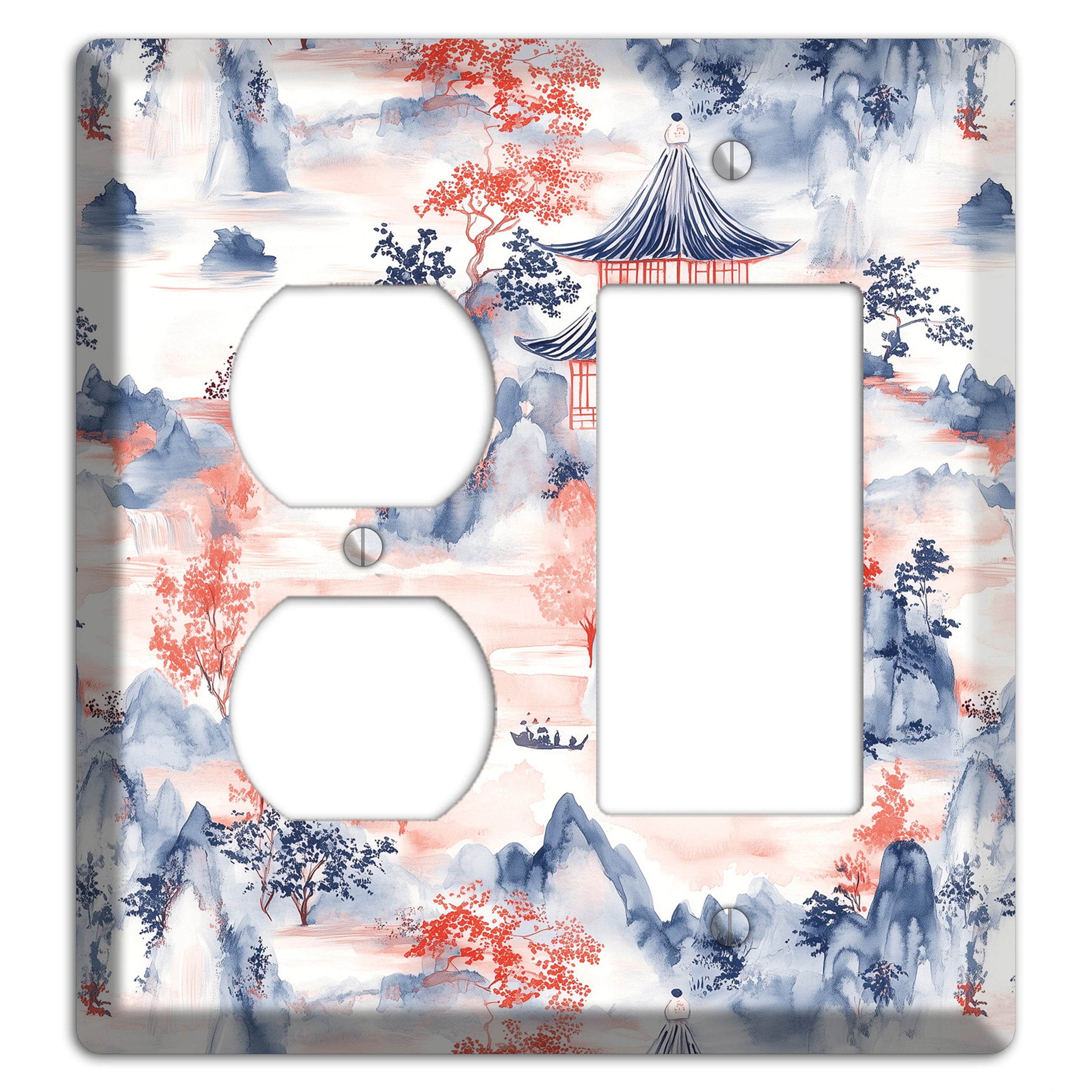 Ink & Ember Peaks Duplex / Rocker Wallplate