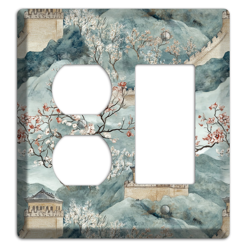 Rampart & Blossom Duplex / Rocker Wallplate