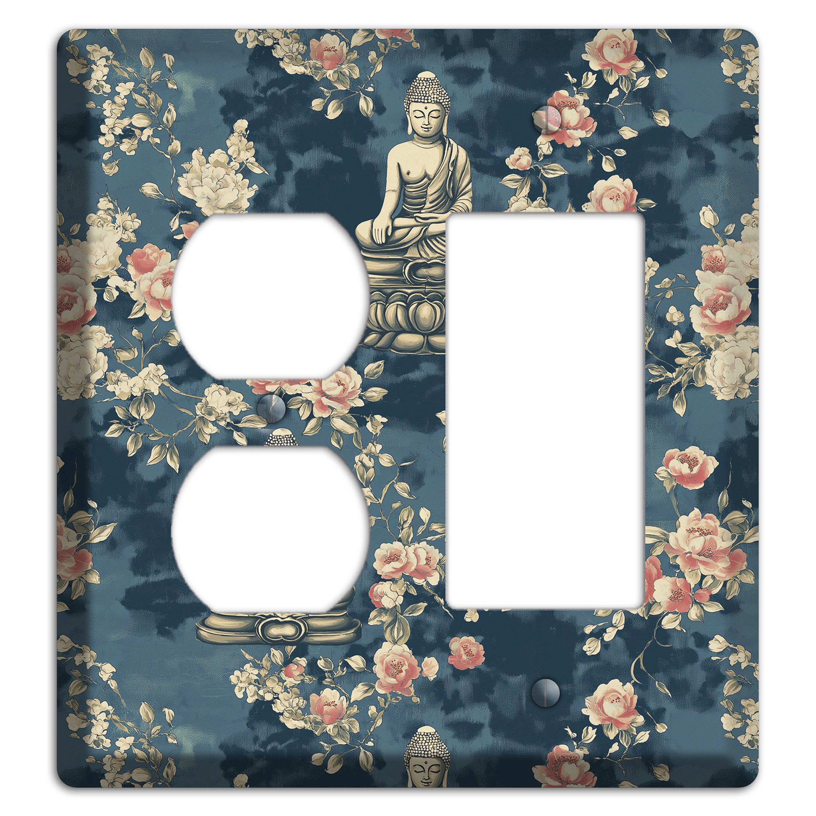 Lotus & Bloom Duplex / Rocker Wallplate