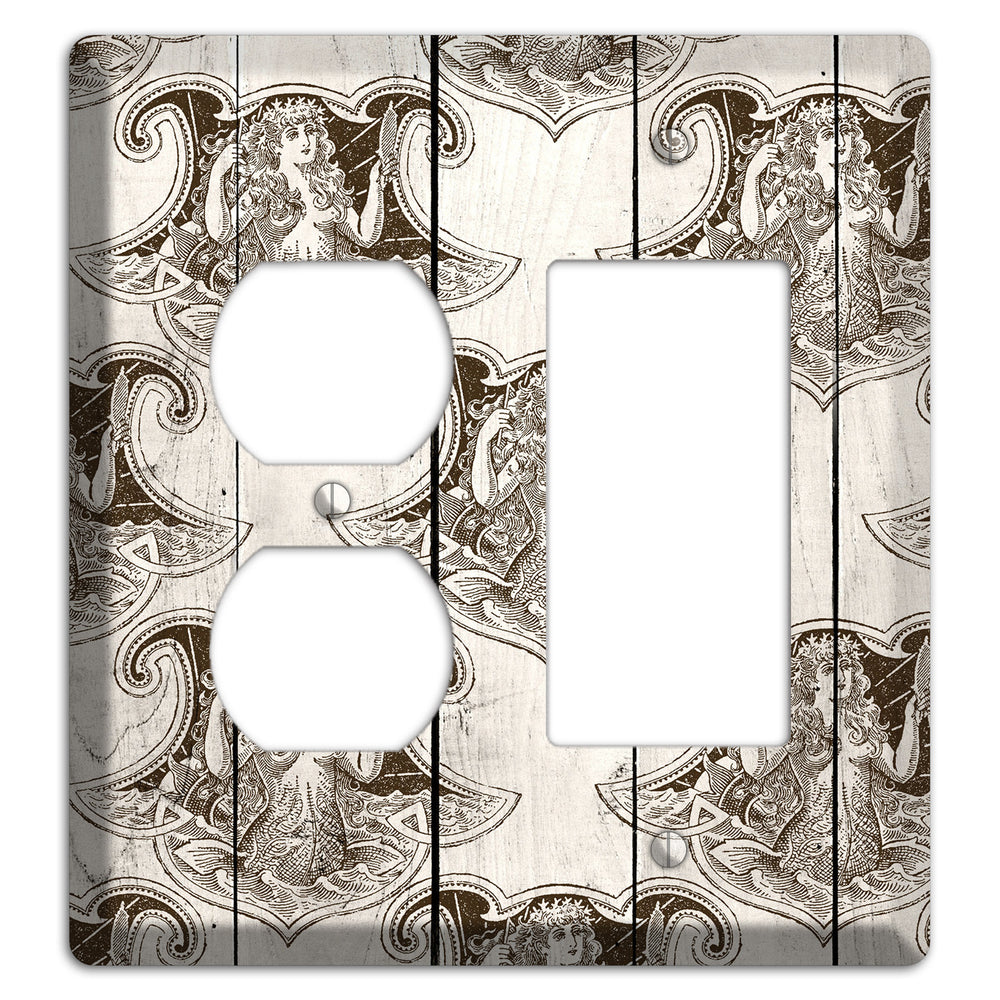 Mermaid‚Äôs Crest Duplex / Rocker Wallplate