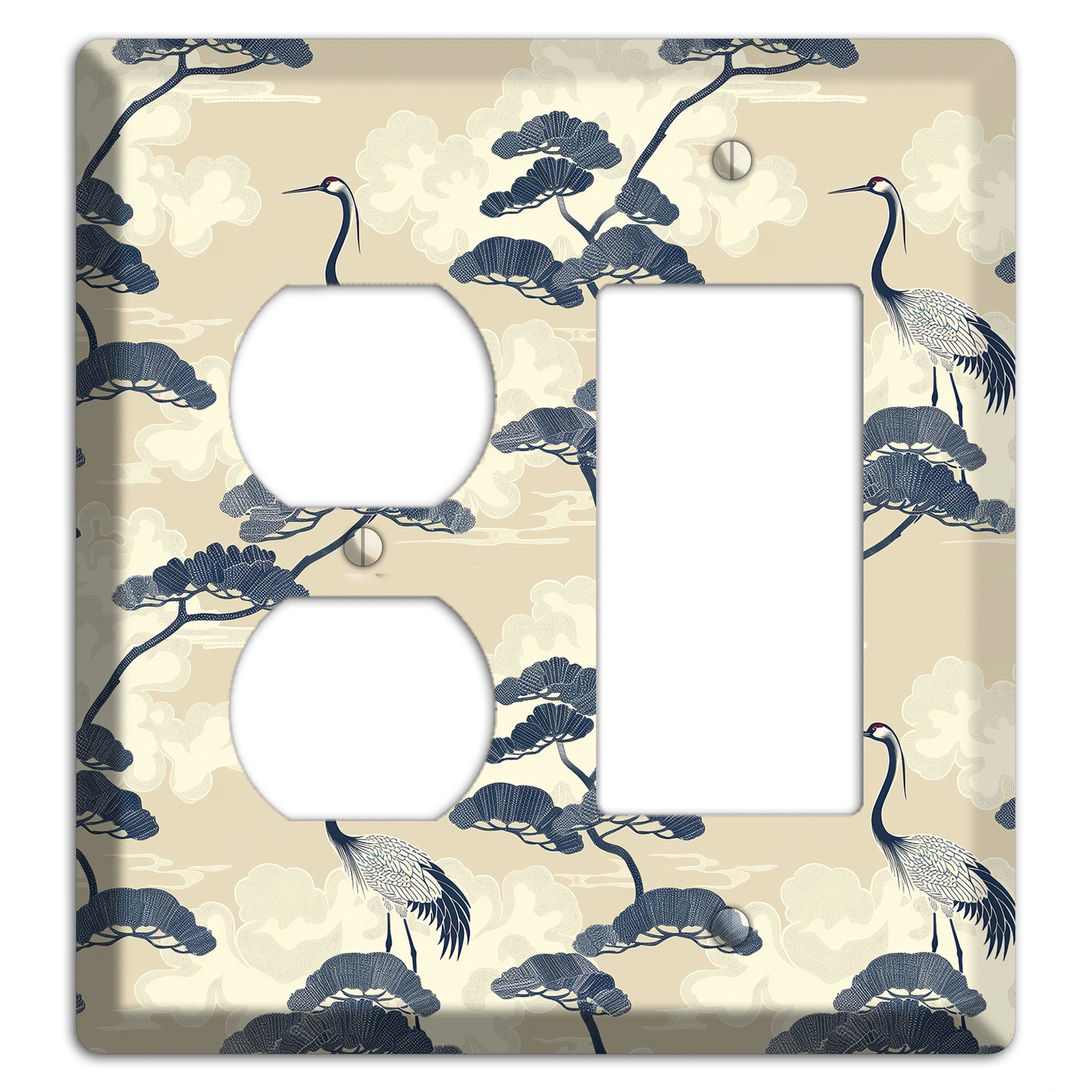 Indigo Pine Serenity Duplex / Rocker Wallplate