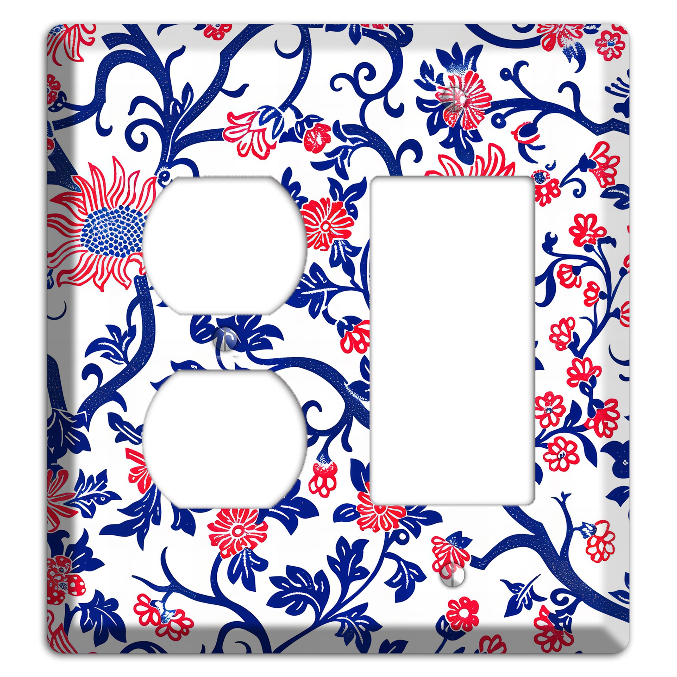 Crimson Vine Riot Duplex / Rocker Wallplate