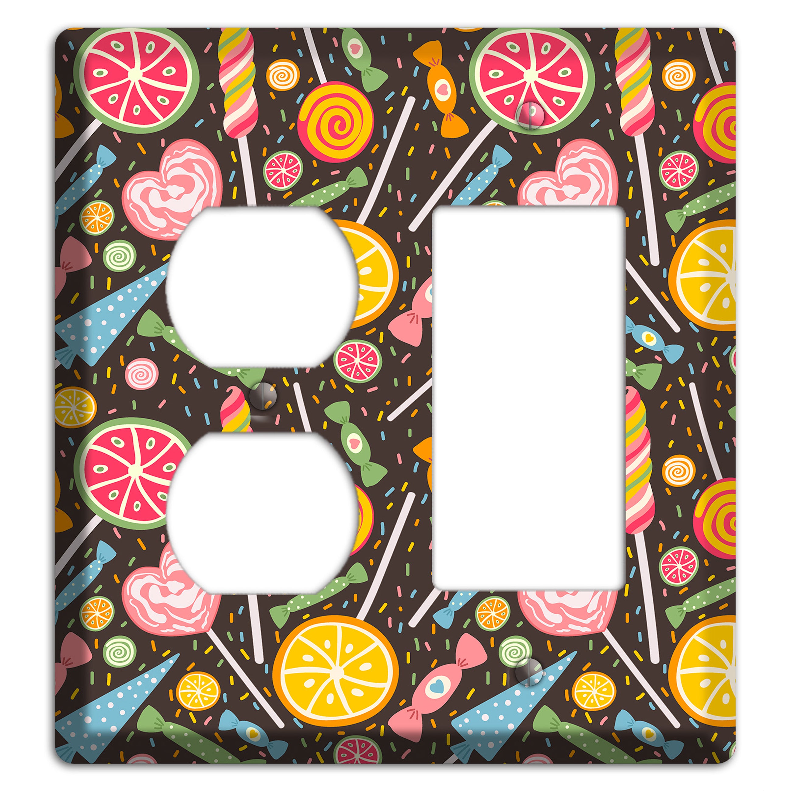 Candy Carnival (Dark) Duplex / Rocker Wallplate