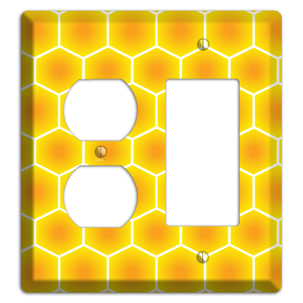 Liquid Gold Grid Duplex / Rocker Wallplate