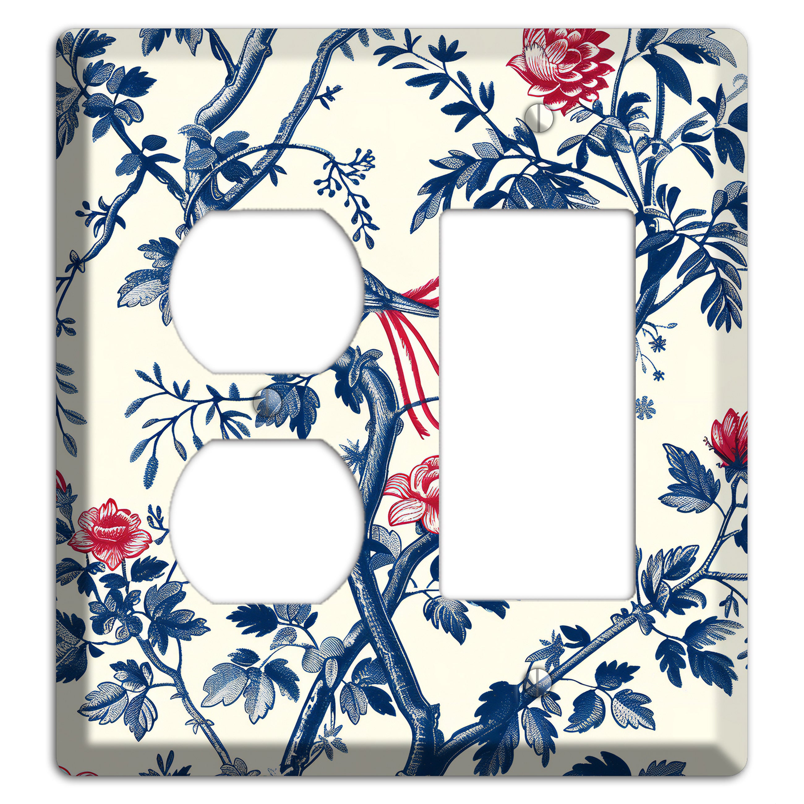 Crimson Wing Reverie Duplex / Rocker Wallplate