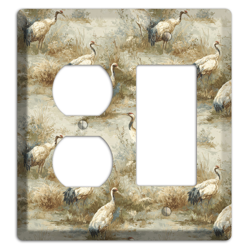 Marshland Crane Reverie Duplex / Rocker Wallplate