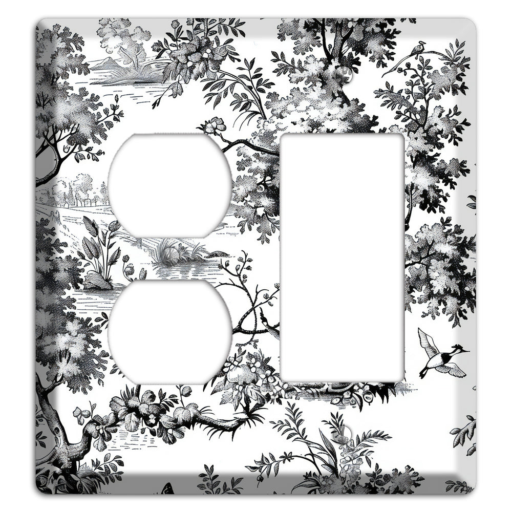 Pastoral Ink Reverie Duplex / Rocker Wallplate