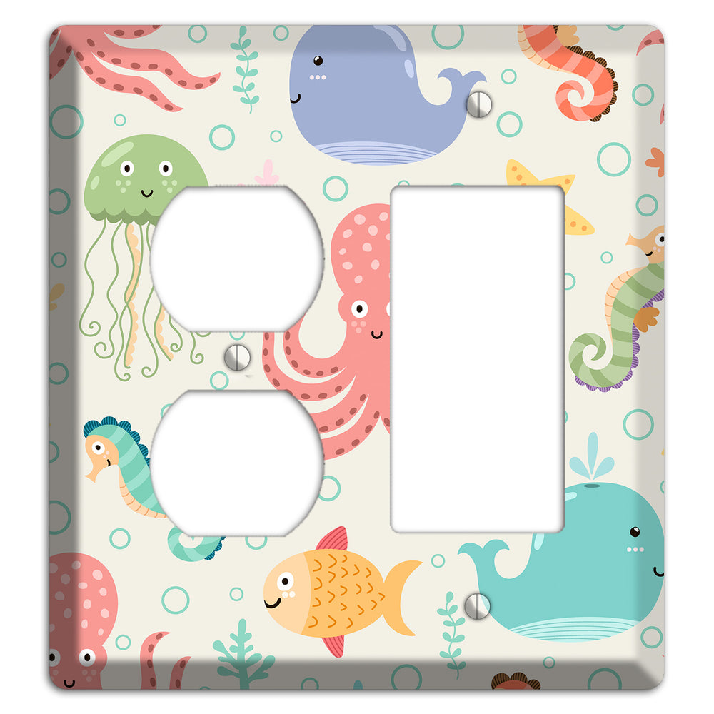 Ocean Buddies Duplex / Rocker Wallplate