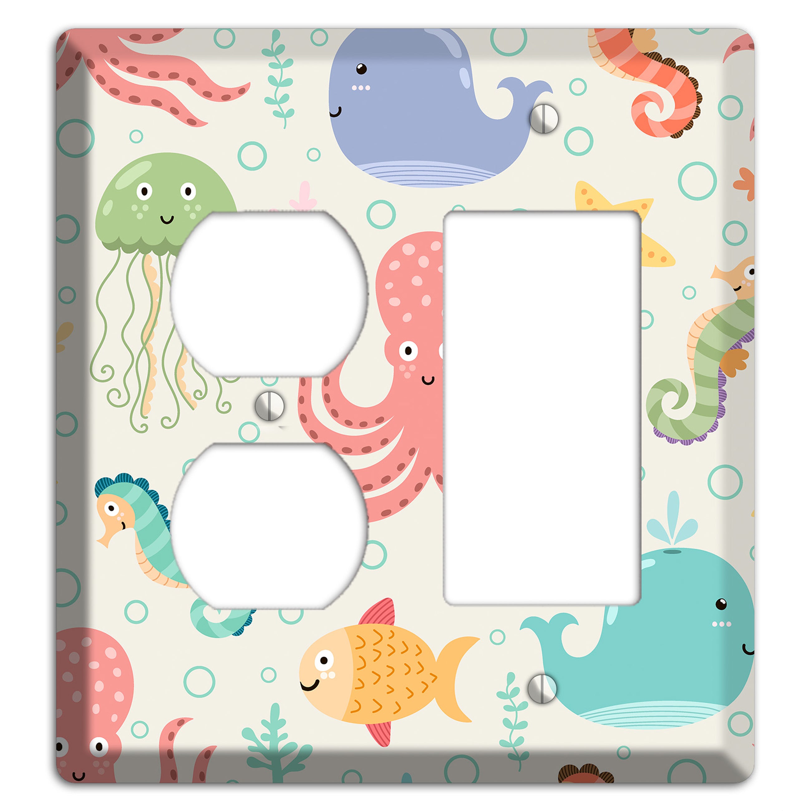 Ocean Buddies Duplex / Rocker Wallplate