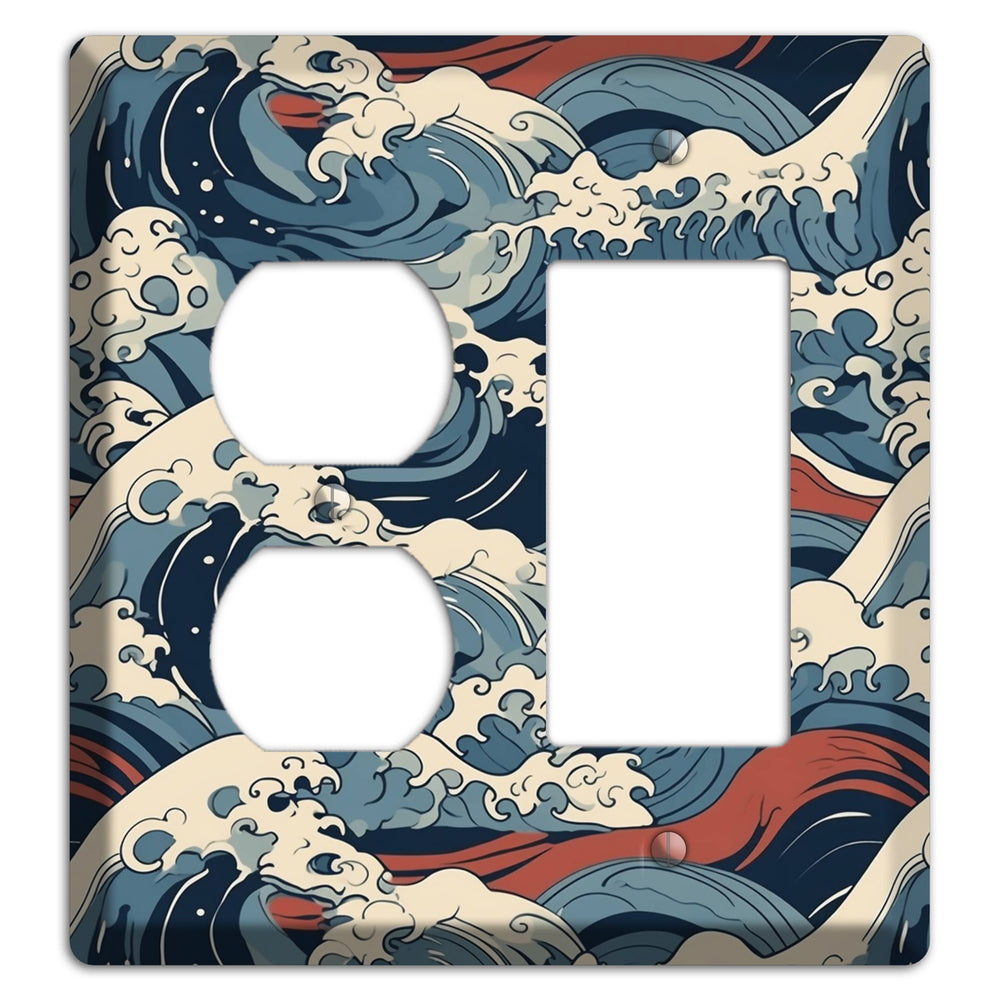 Crashing Tide Fury Duplex / Rocker Wallplate