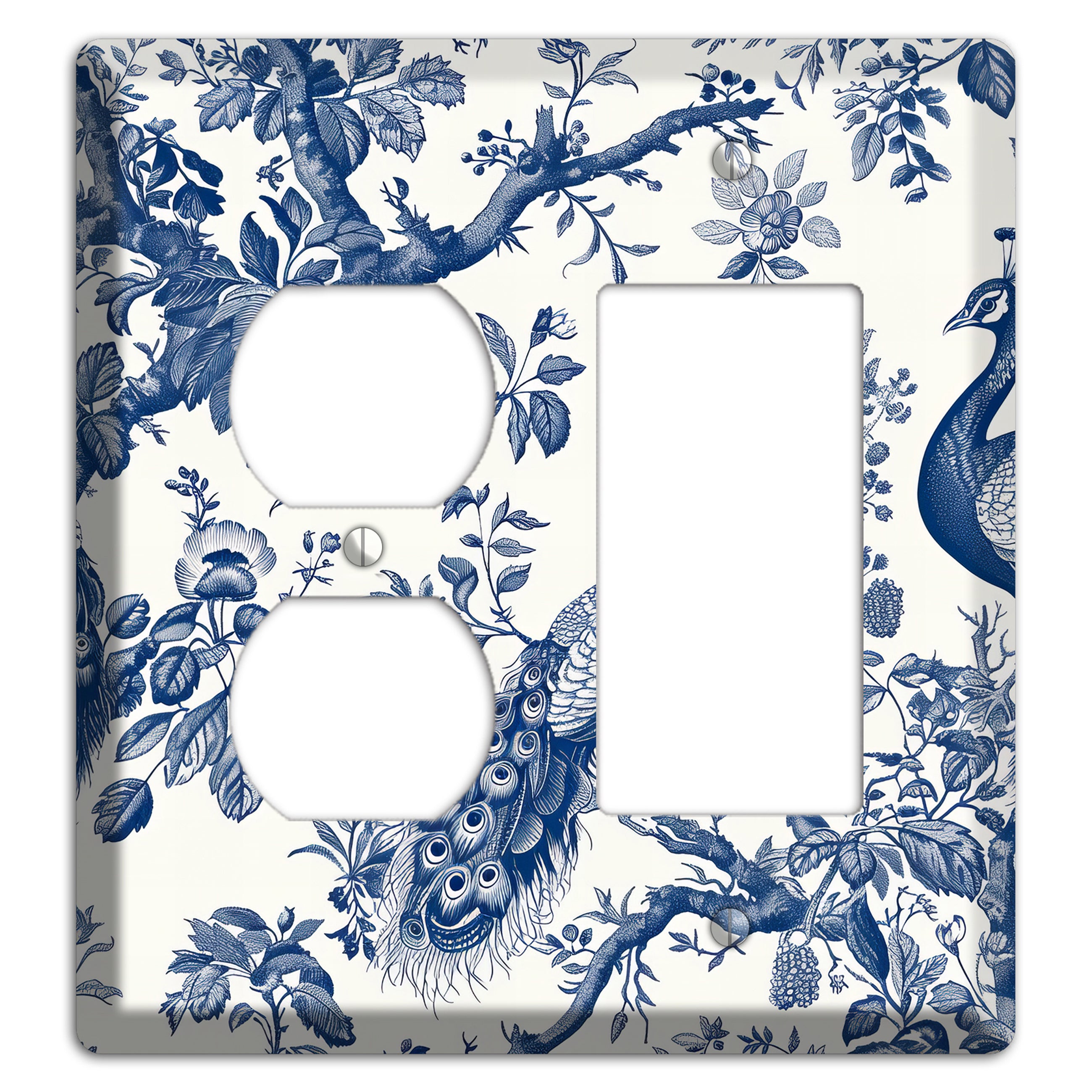 Peacock & Branch Duplex / Rocker Wallplate