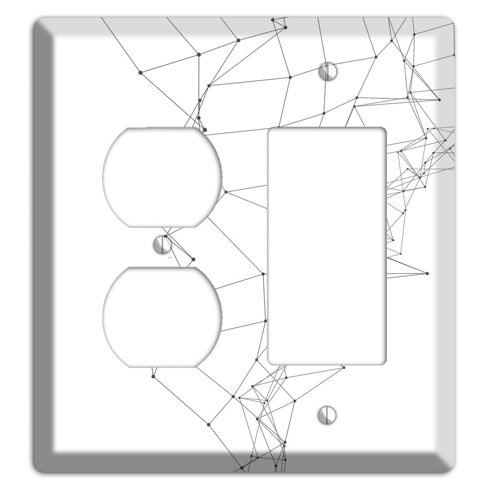 Neural Drift Lines Duplex / Rocker Wallplate