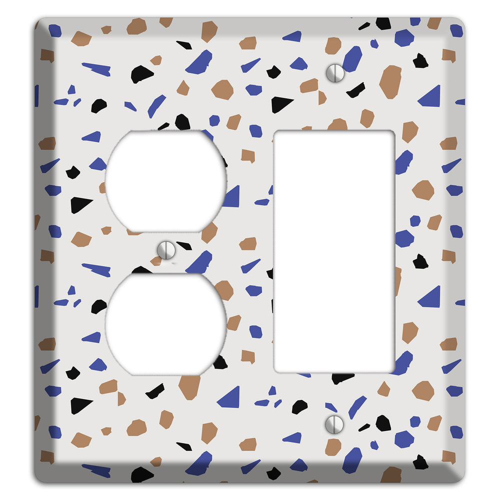 Retro Pop Terrazzo Duplex / Rocker Wallplate