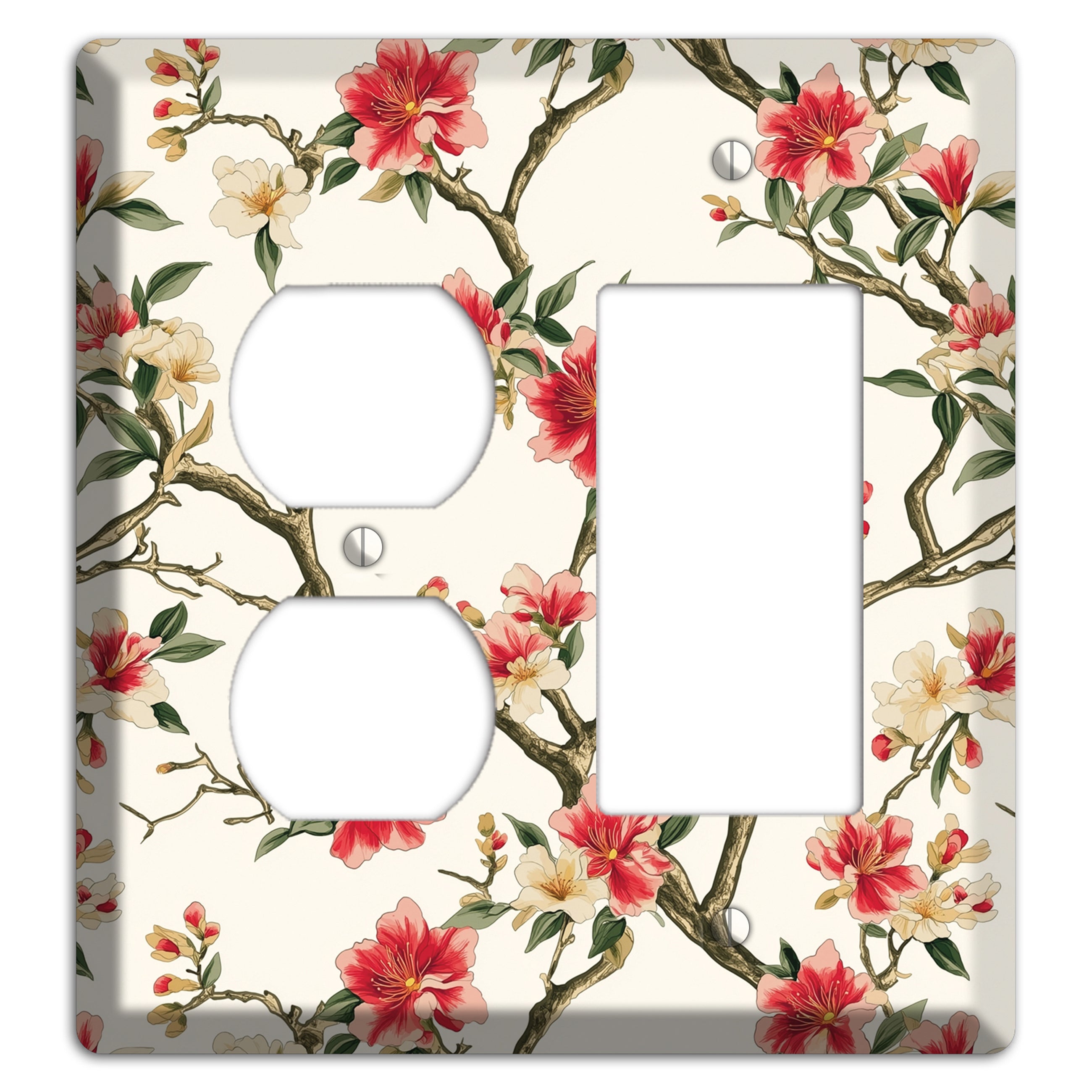 Blossom & Bough Duplex / Rocker Wallplate