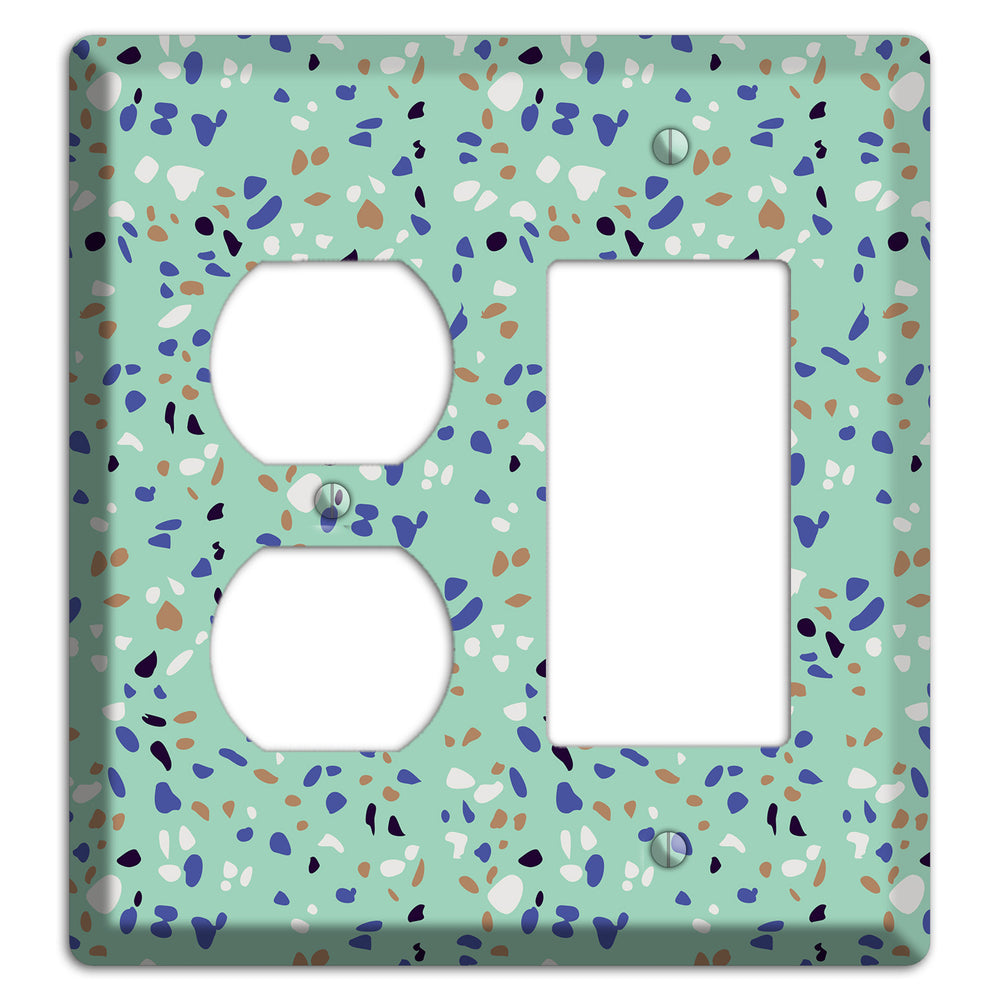 Sea Breeze Confetti Duplex / Rocker Wallplate
