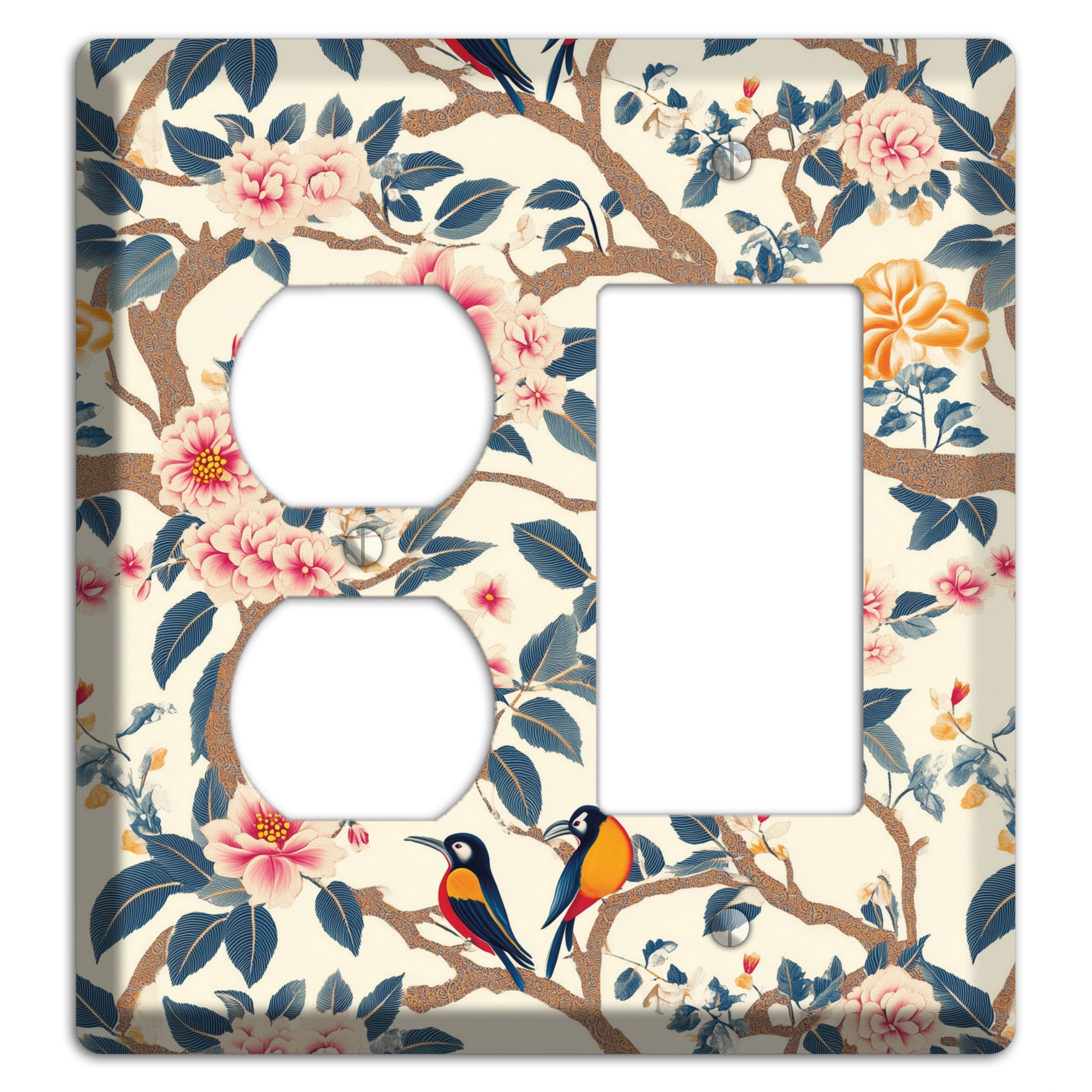 Blossom & Wing Duplex / Rocker Wallplate