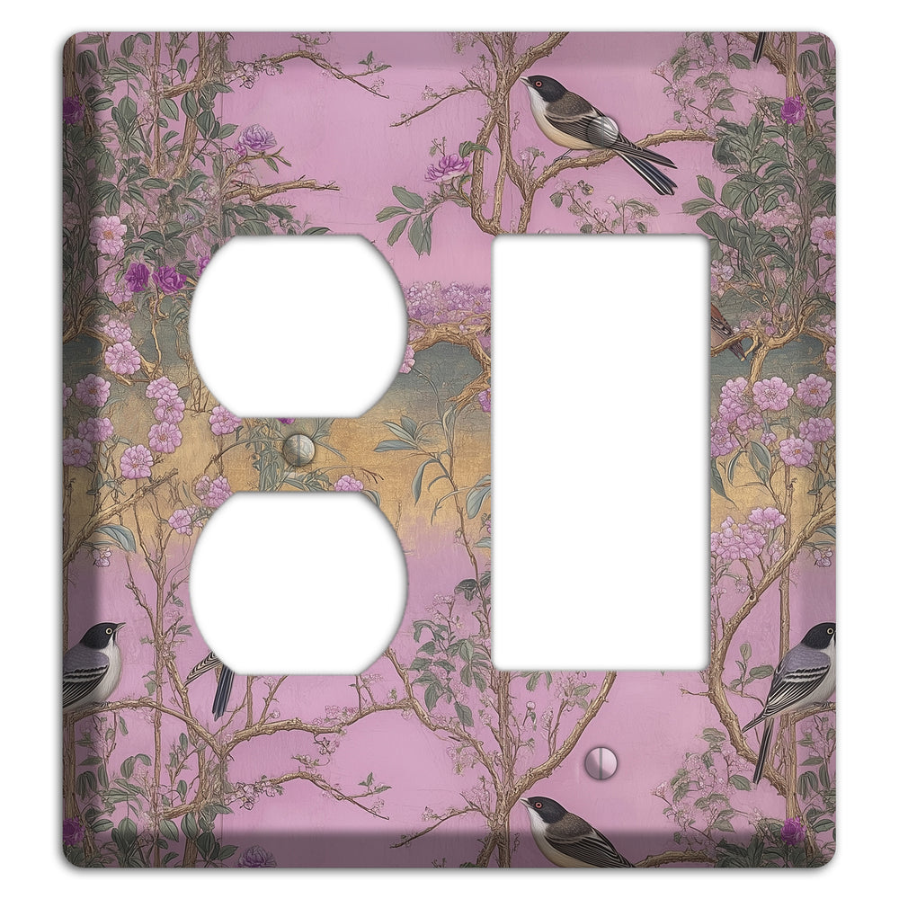 Songbird Twilight Garden Duplex / Rocker Wallplate