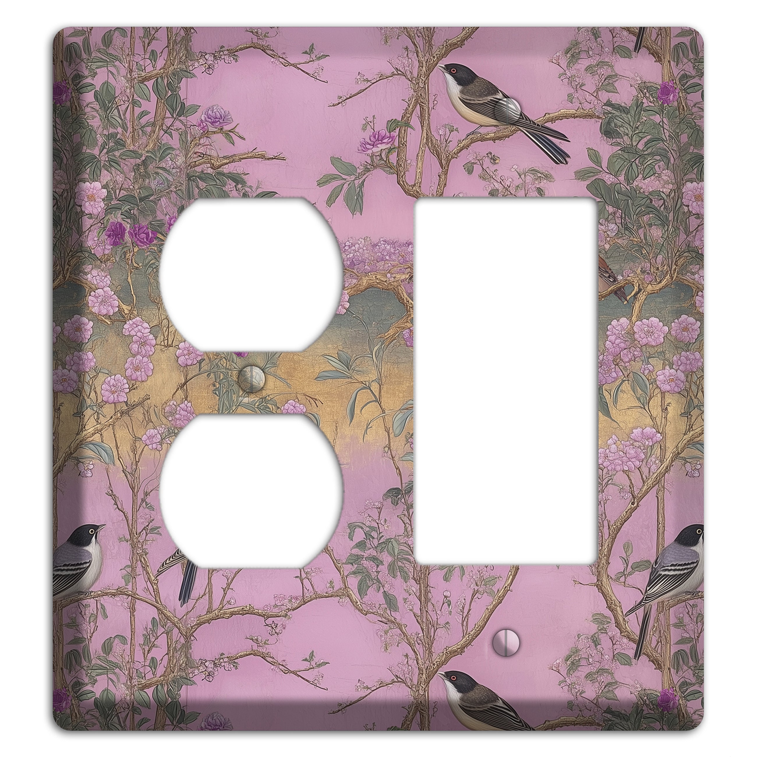 Songbird Twilight Garden Duplex / Rocker Wallplate