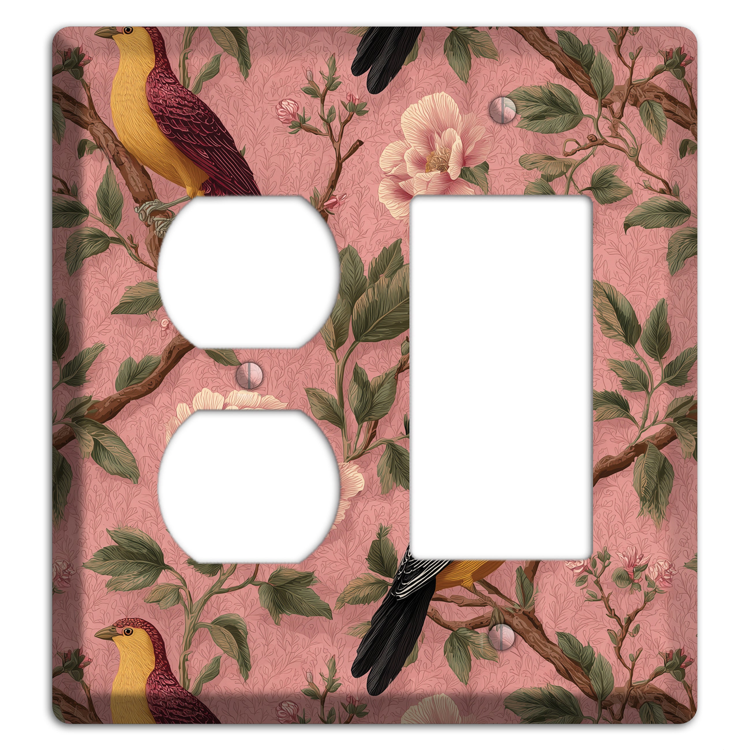 Peony & Perch Duplex / Rocker Wallplate
