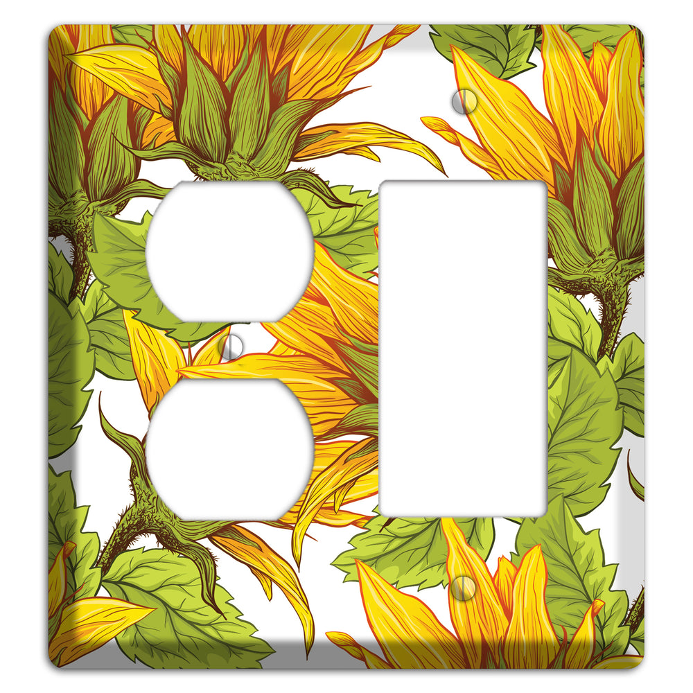 Golden Bloom Scatter Duplex / Rocker Wallplate