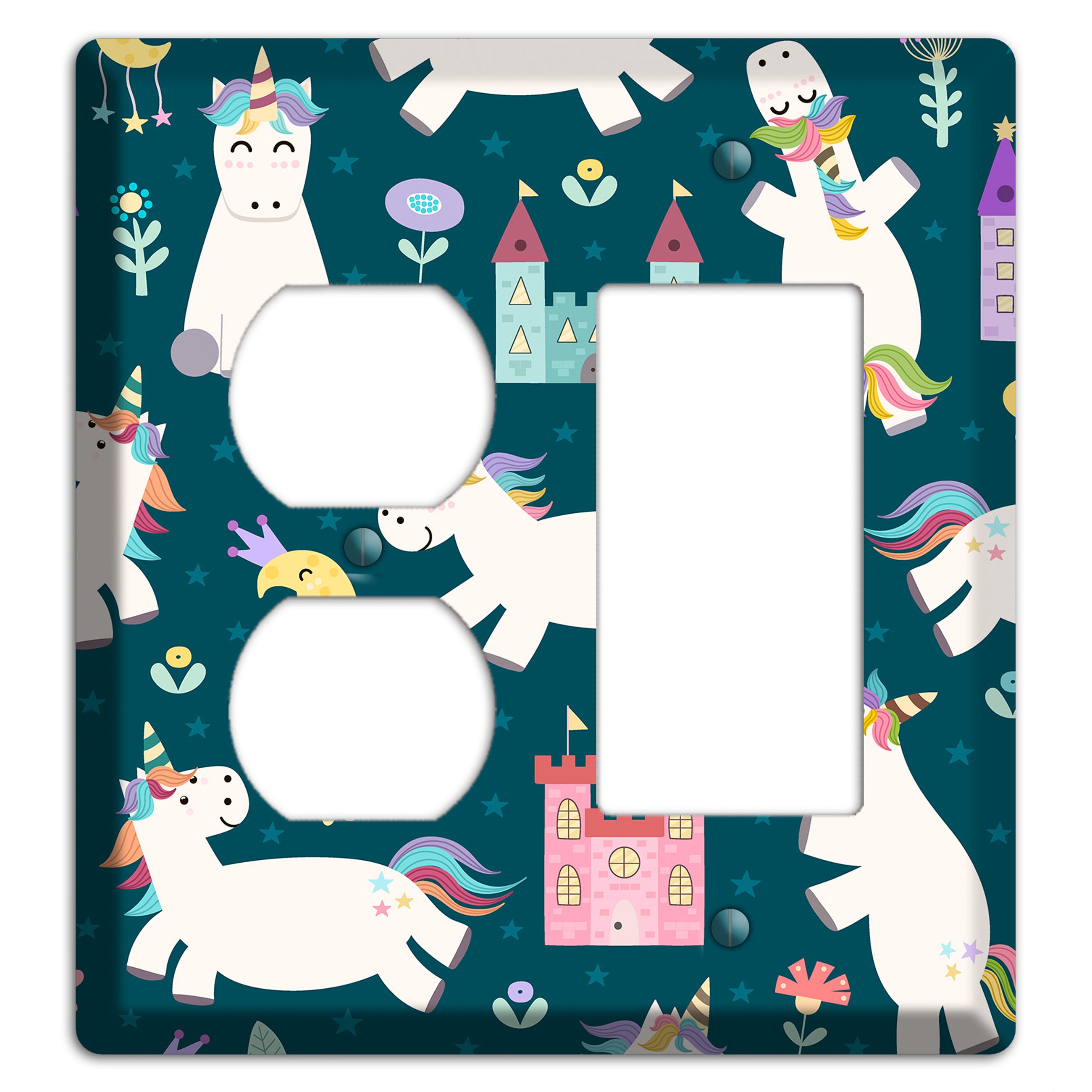 Unicorn Kingdom Duplex / Rocker Wallplate