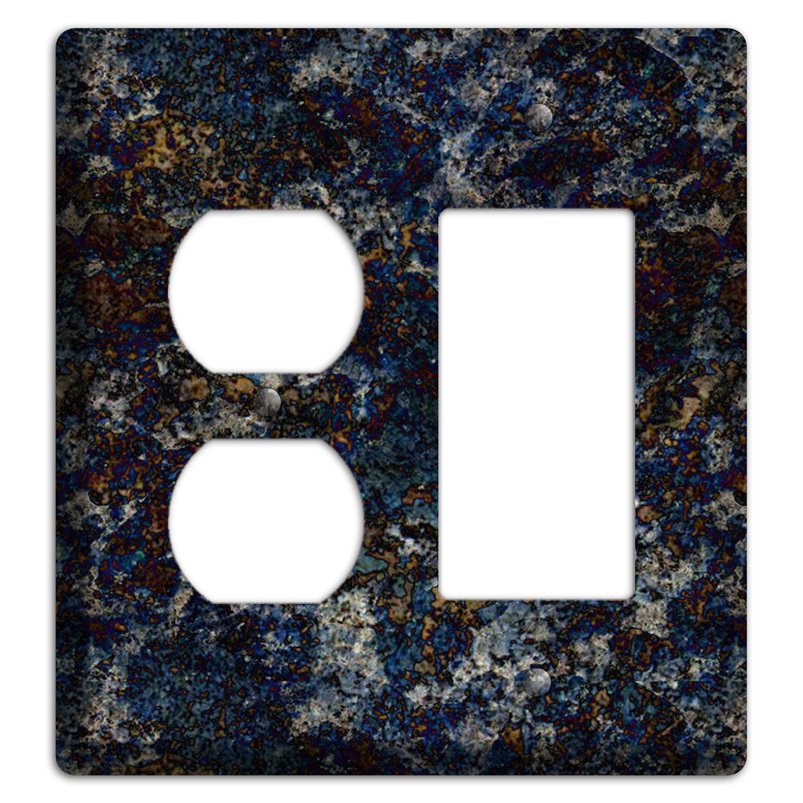 Blue Louise Granite Duplex / Rocker Wallplate