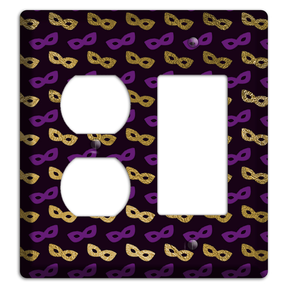 Midnight Masque Duplex / Rocker Wallplate