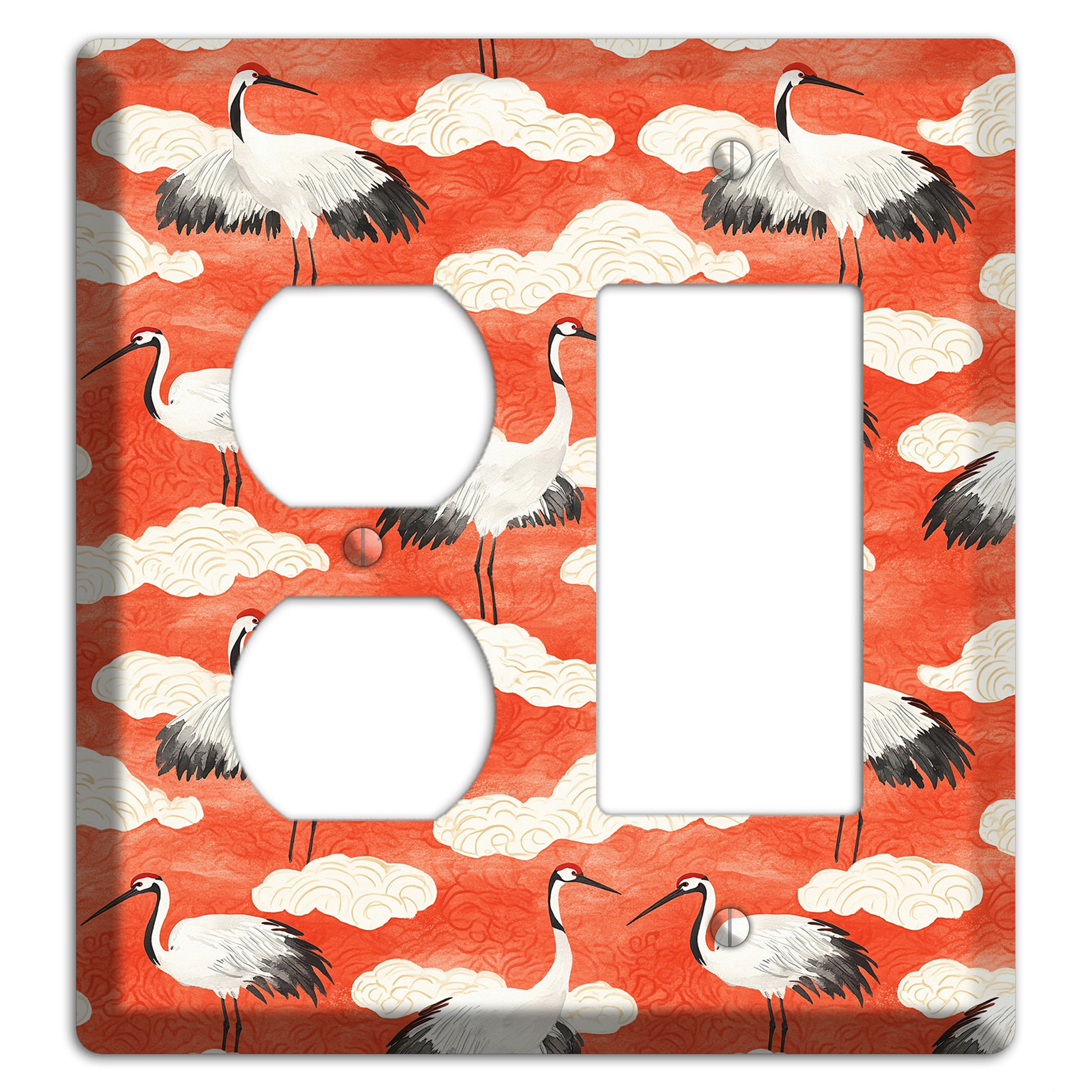 Vermillion Cloud Ceremony Duplex / Rocker Wallplate