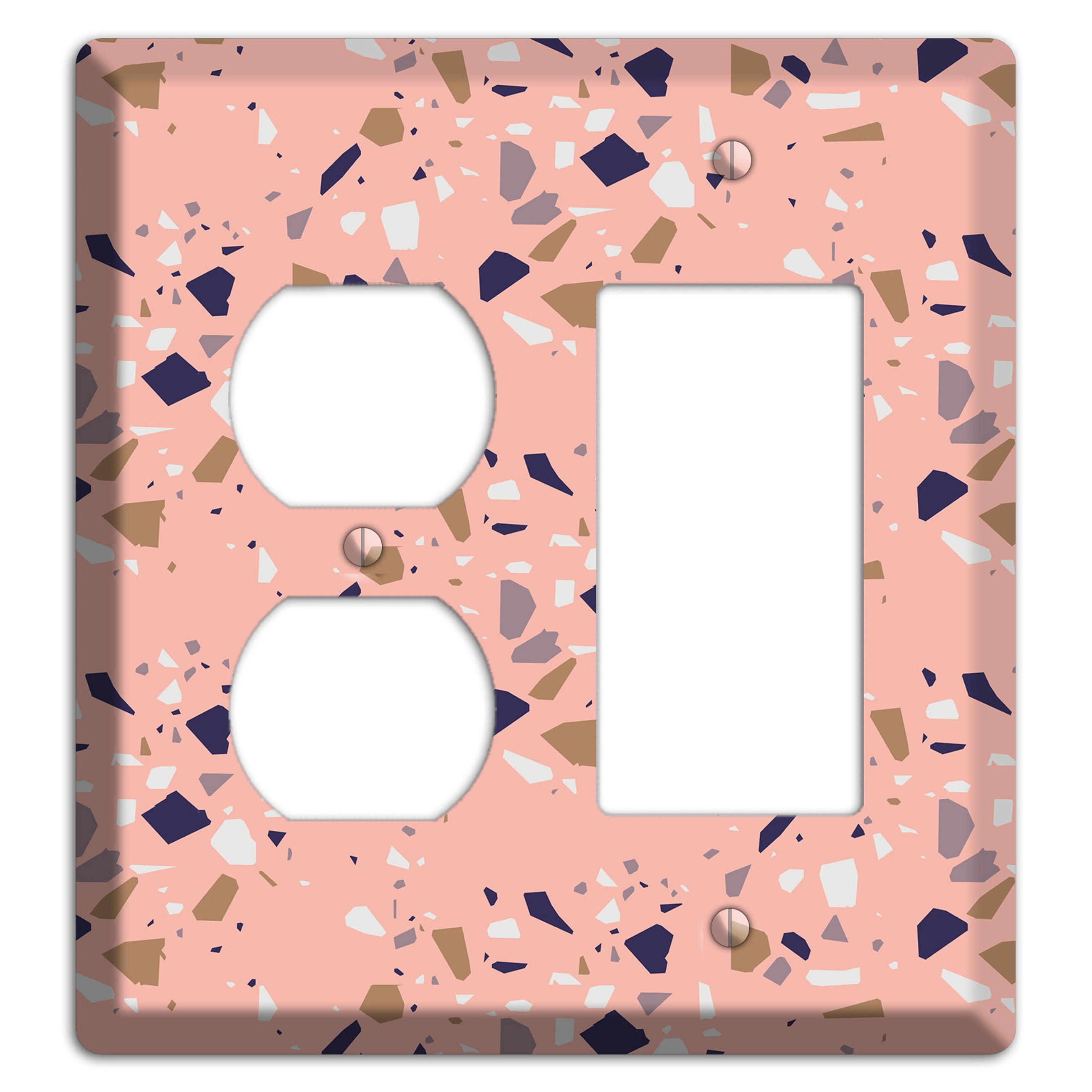 Blush Quarry Duplex / Rocker Wallplate