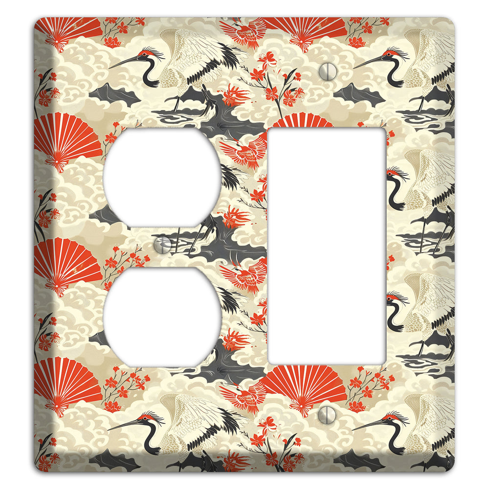 Vermillion Mist Reverie Duplex / Rocker Wallplate