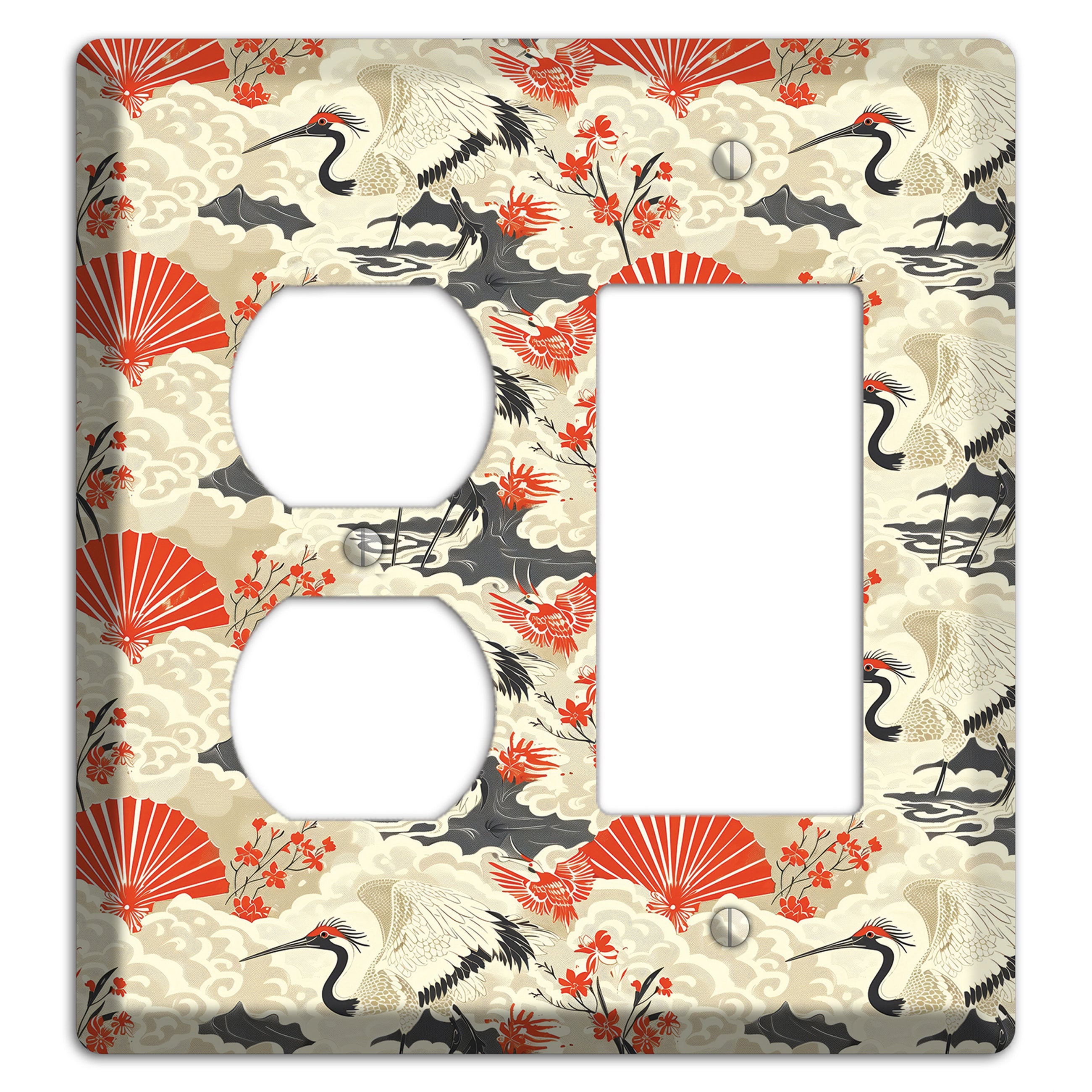 Vermillion Mist Reverie Duplex / Rocker Wallplate