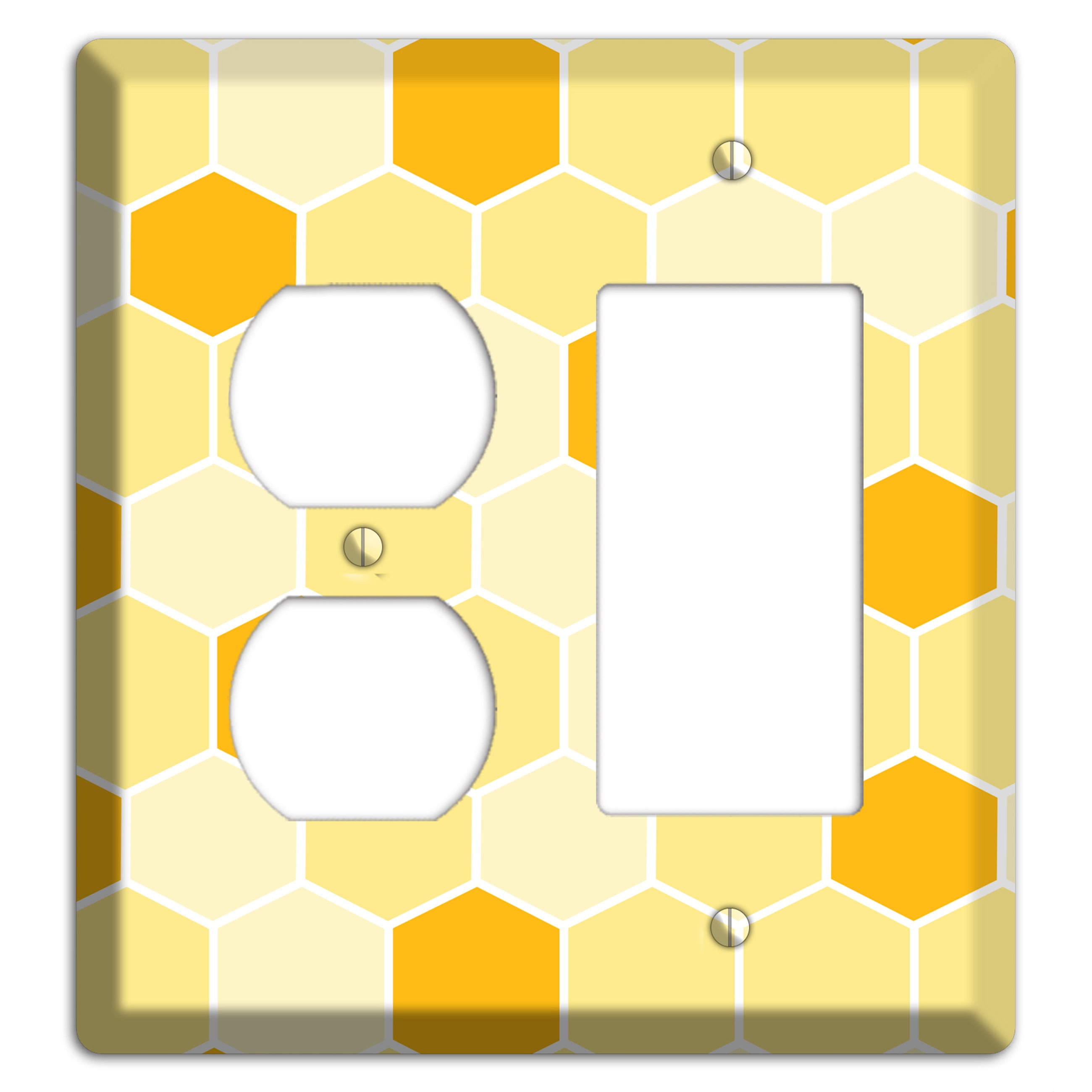 Honeycomb Harvest Duplex / Rocker Wallplate