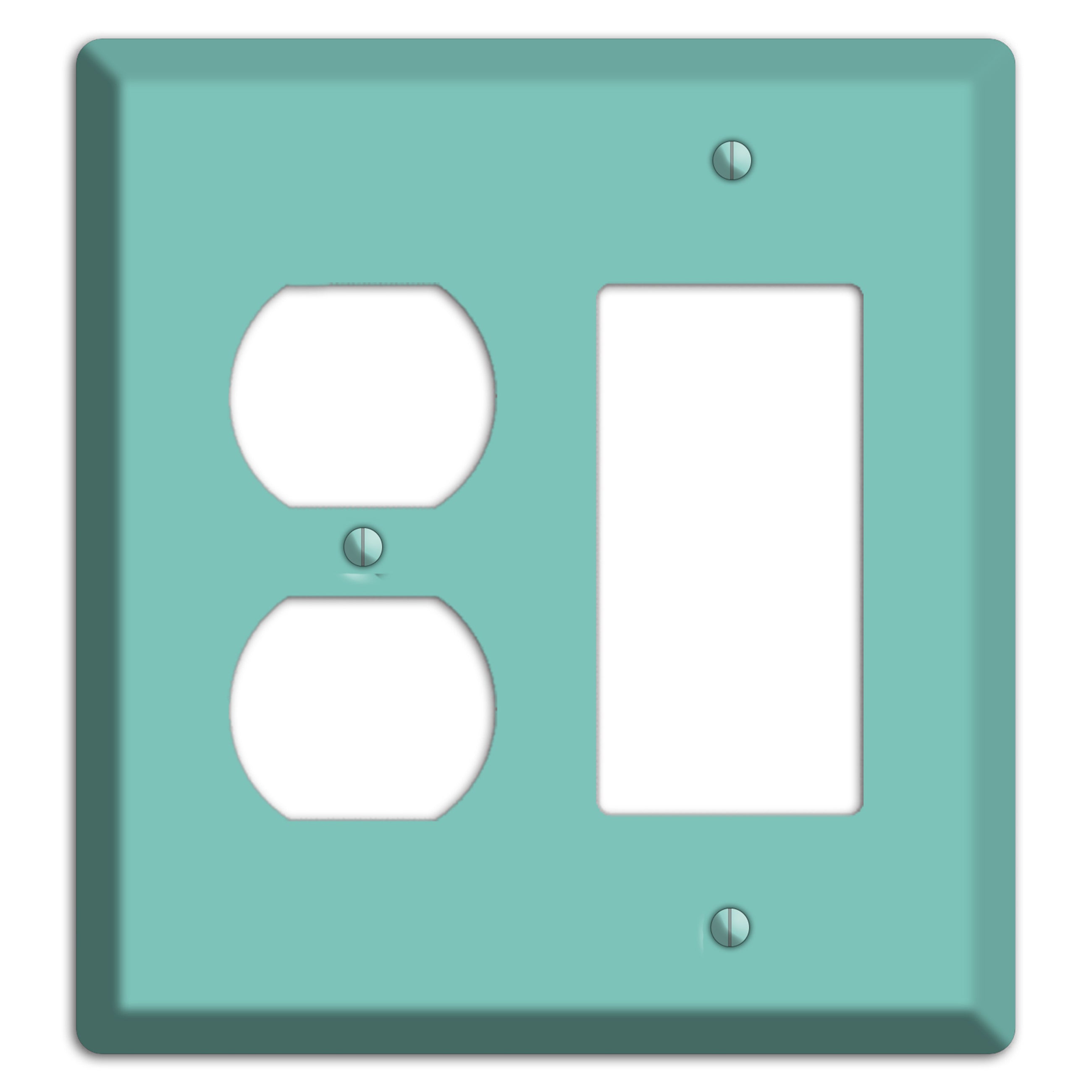 Baxter Seafoam Duplex / Rocker Wallplate