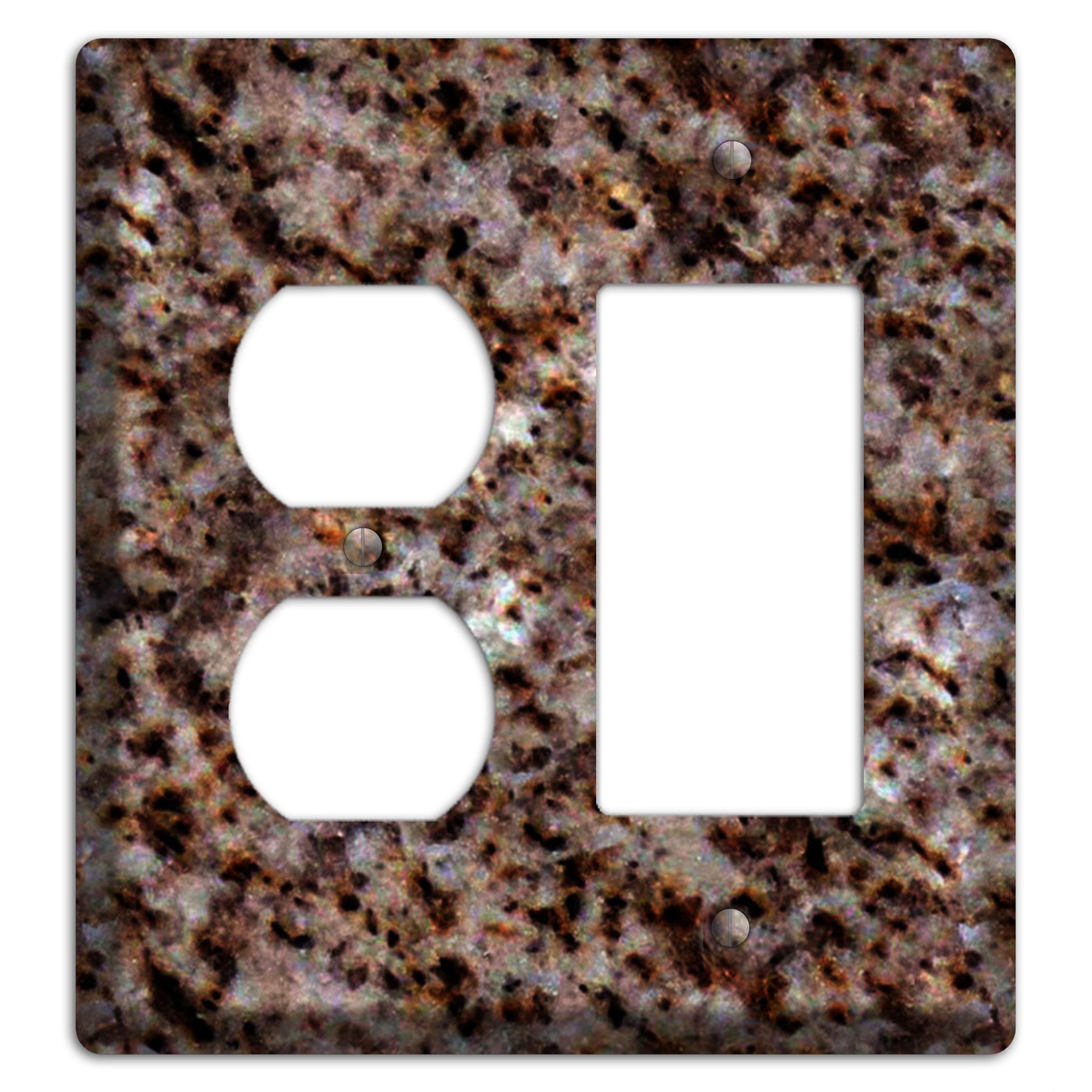 Baltic Brown Granite Duplex / Rocker Wallplate