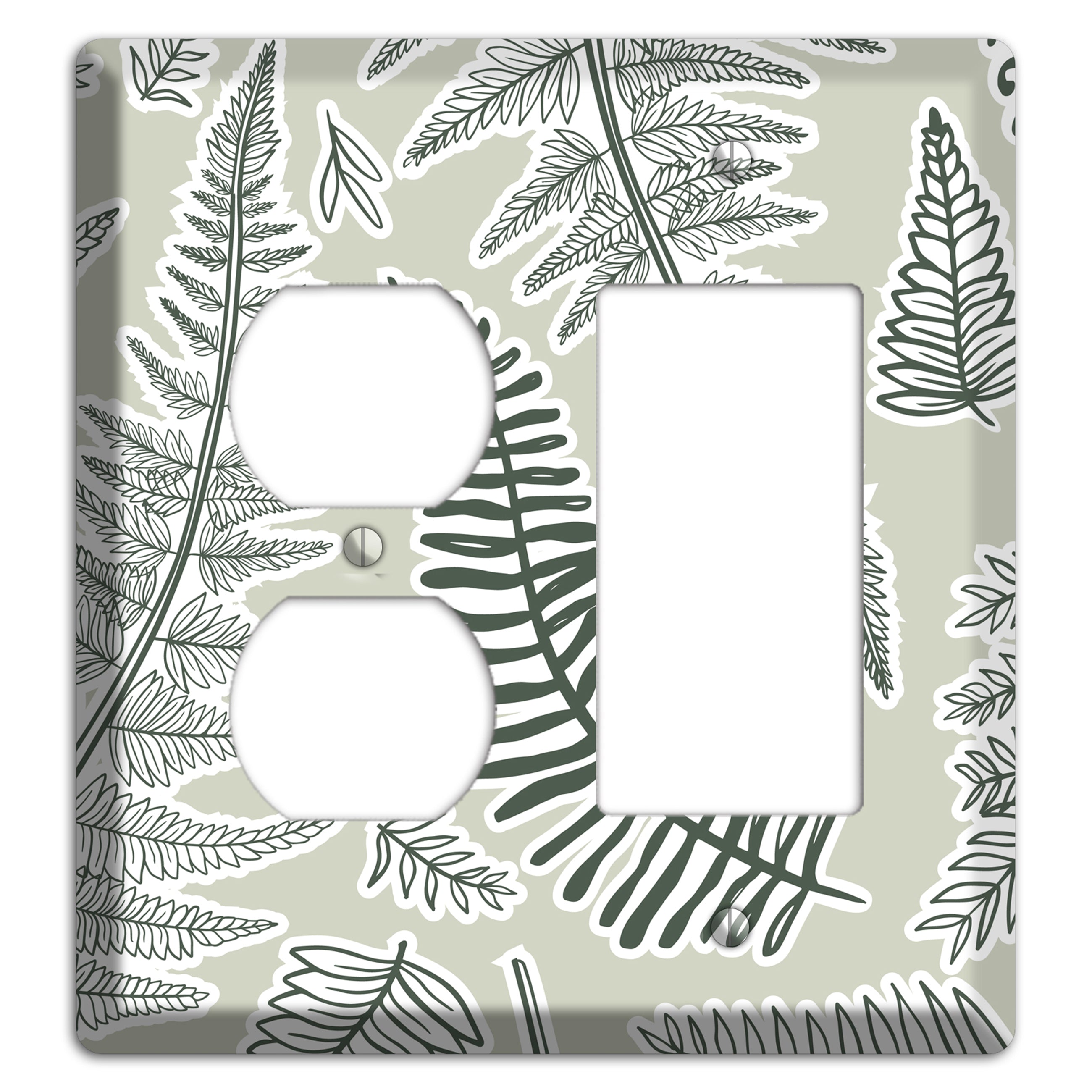 Forest Floor Scatter Duplex / Rocker Wallplate
