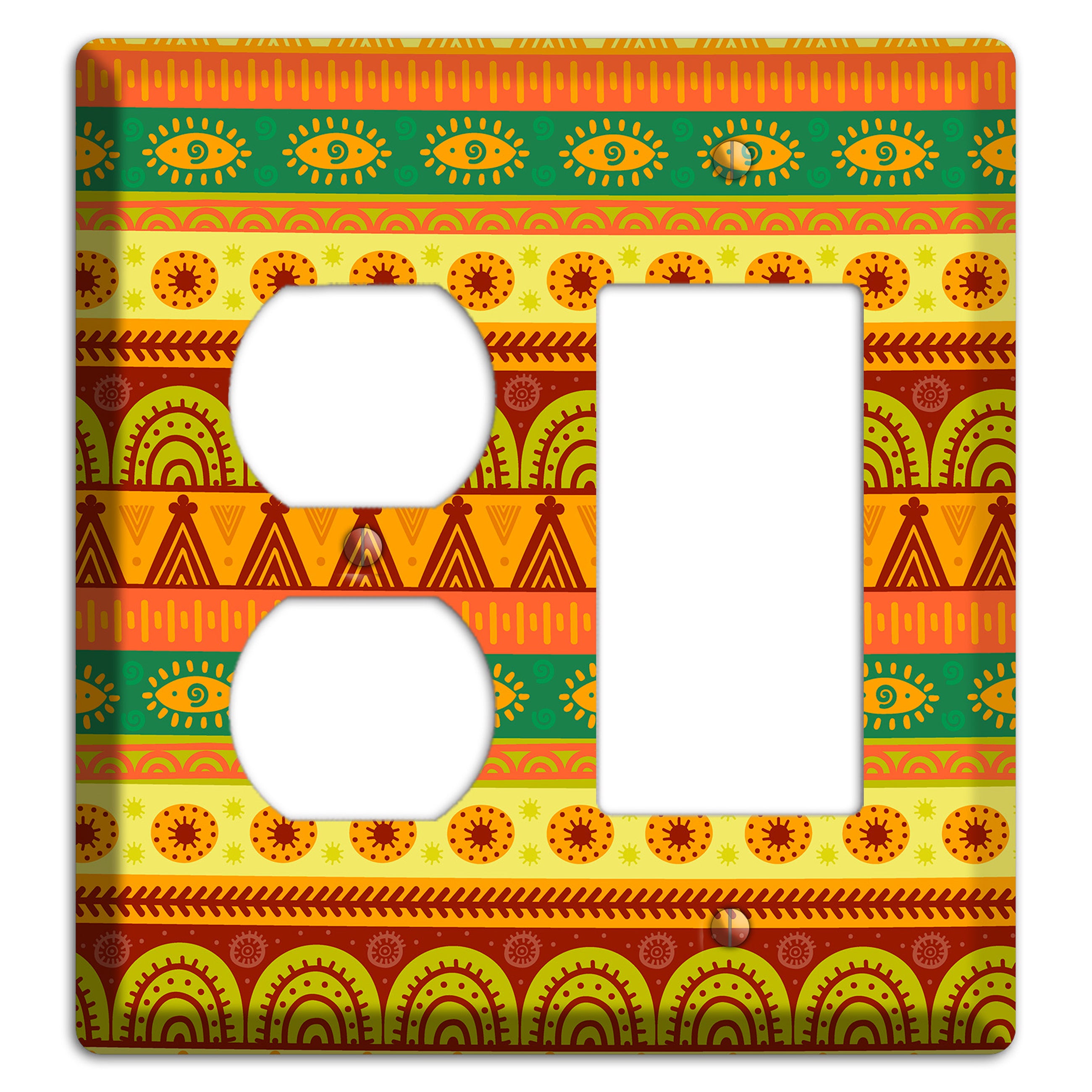 Ethnic Harmony Duplex / Rocker Wallplate