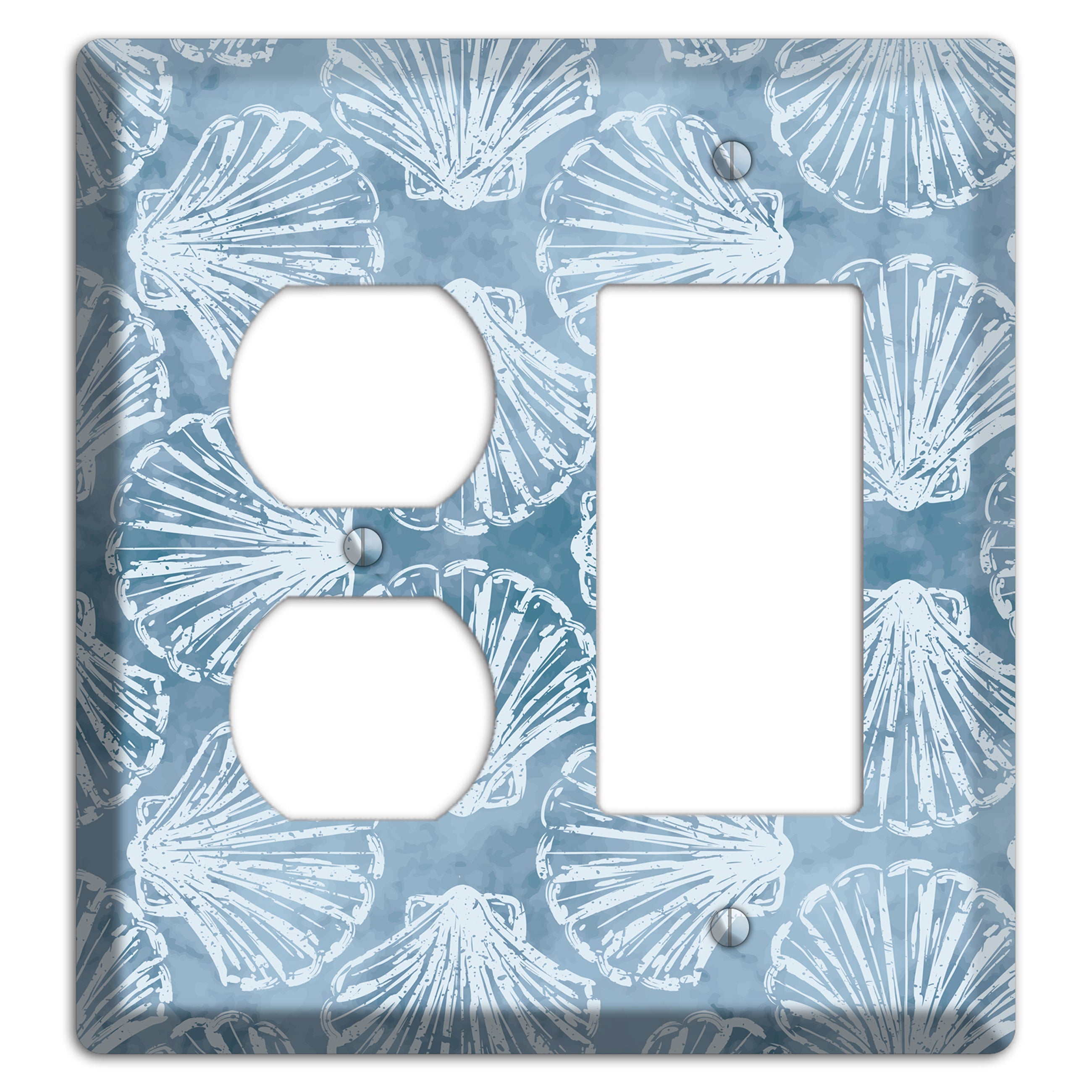 Coastal Shell Drift Duplex / Rocker Wallplate