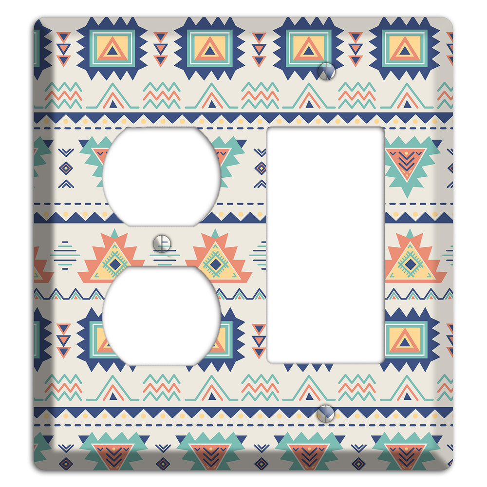 Desert Geometry Duplex / Rocker Wallplate