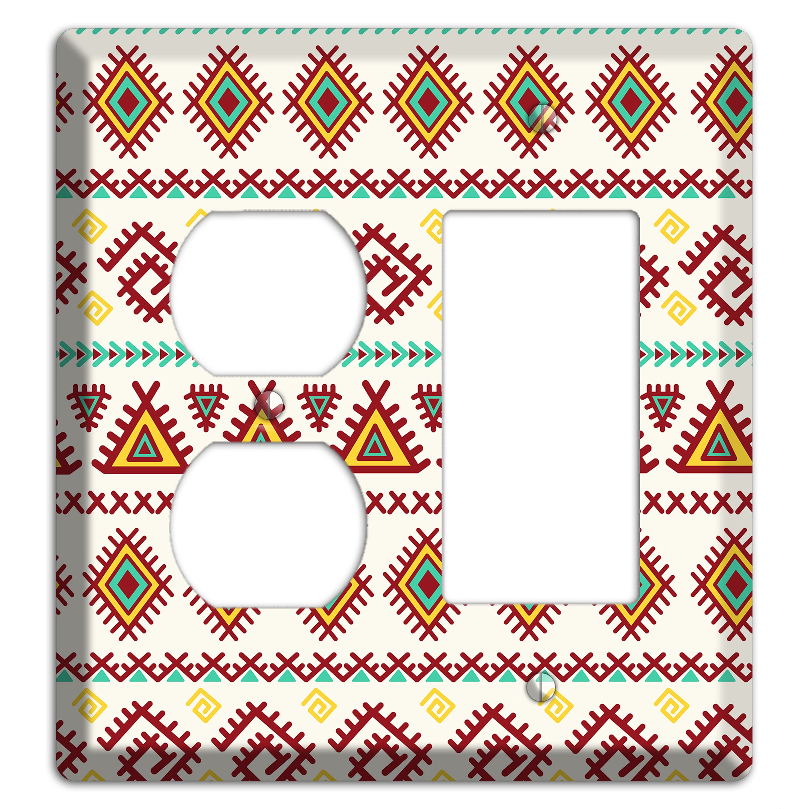 Crimson Tapestry Duplex / Rocker Wallplate