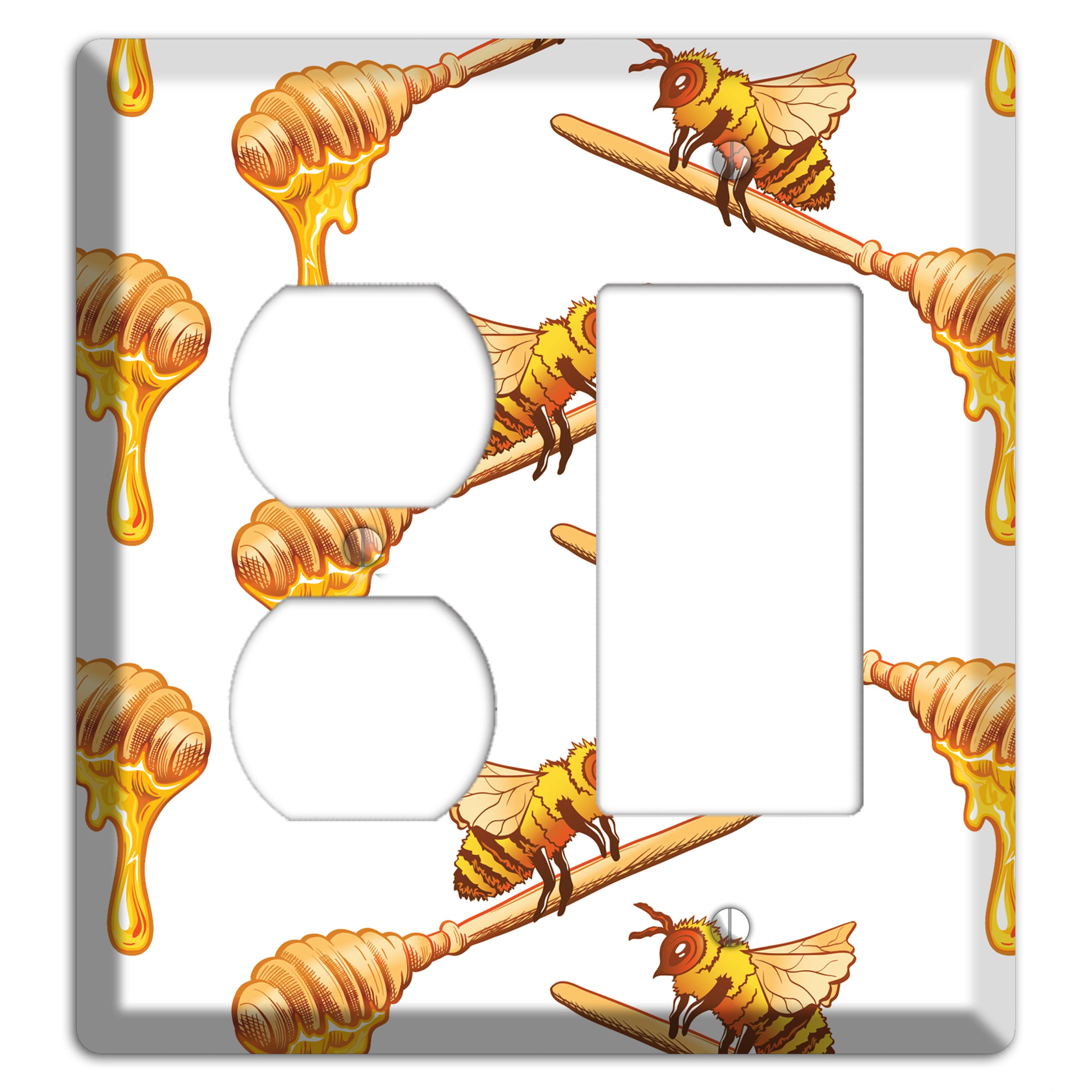 Honey Dipper Scatter Duplex / Rocker Wallplate
