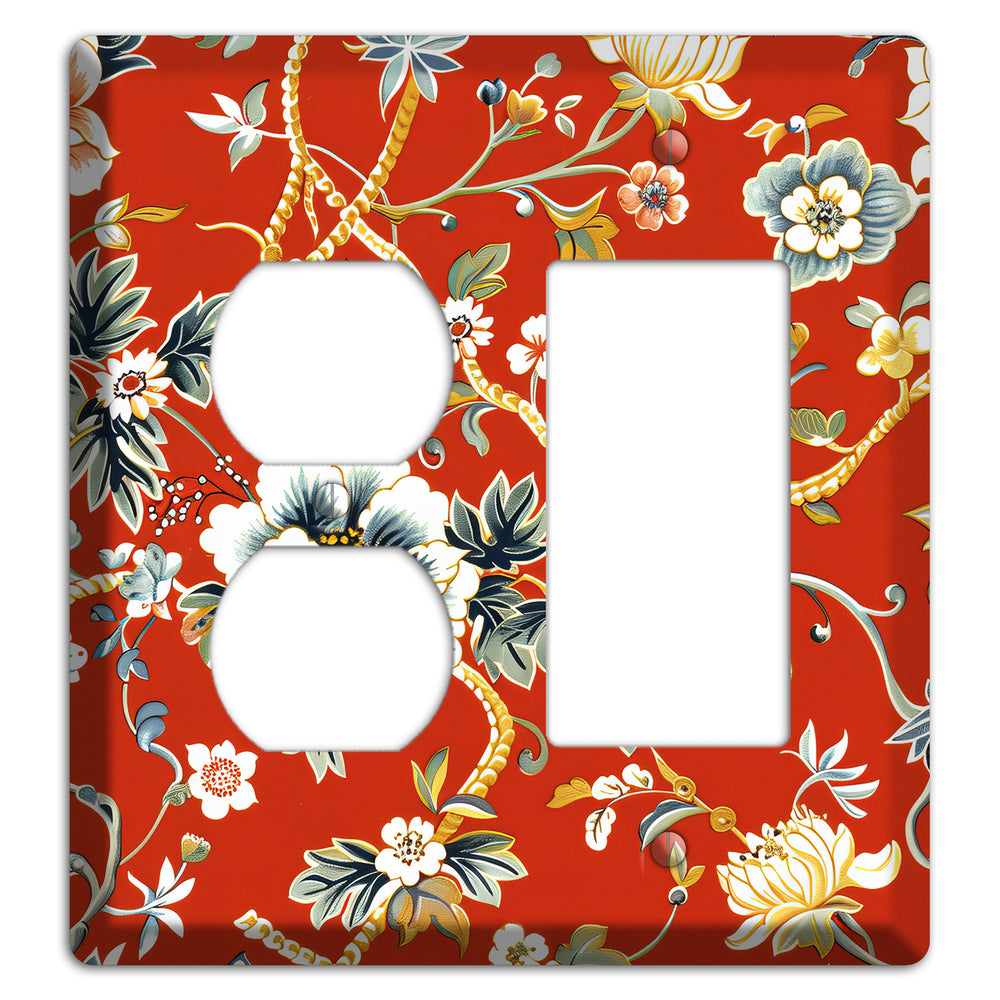 Crimson Garden Reverie Duplex / Rocker Wallplate