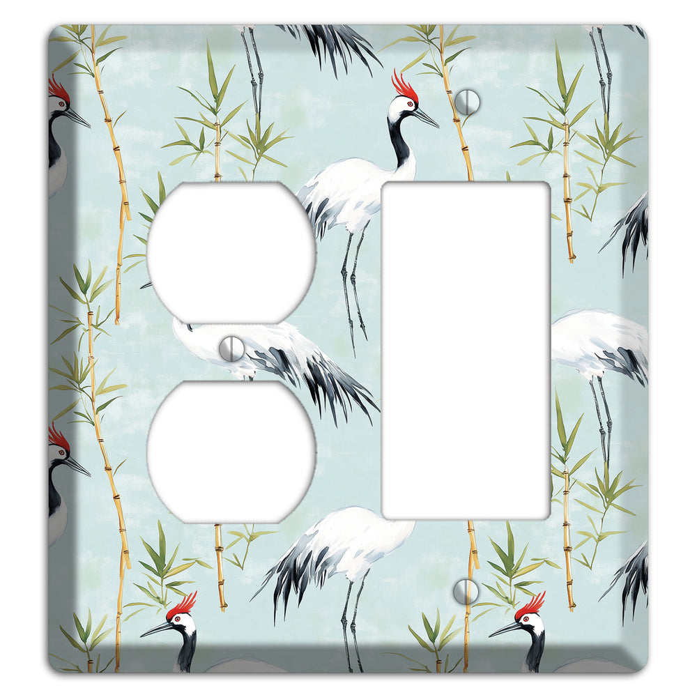 Celadon Bamboo Vigil Duplex / Rocker Wallplate