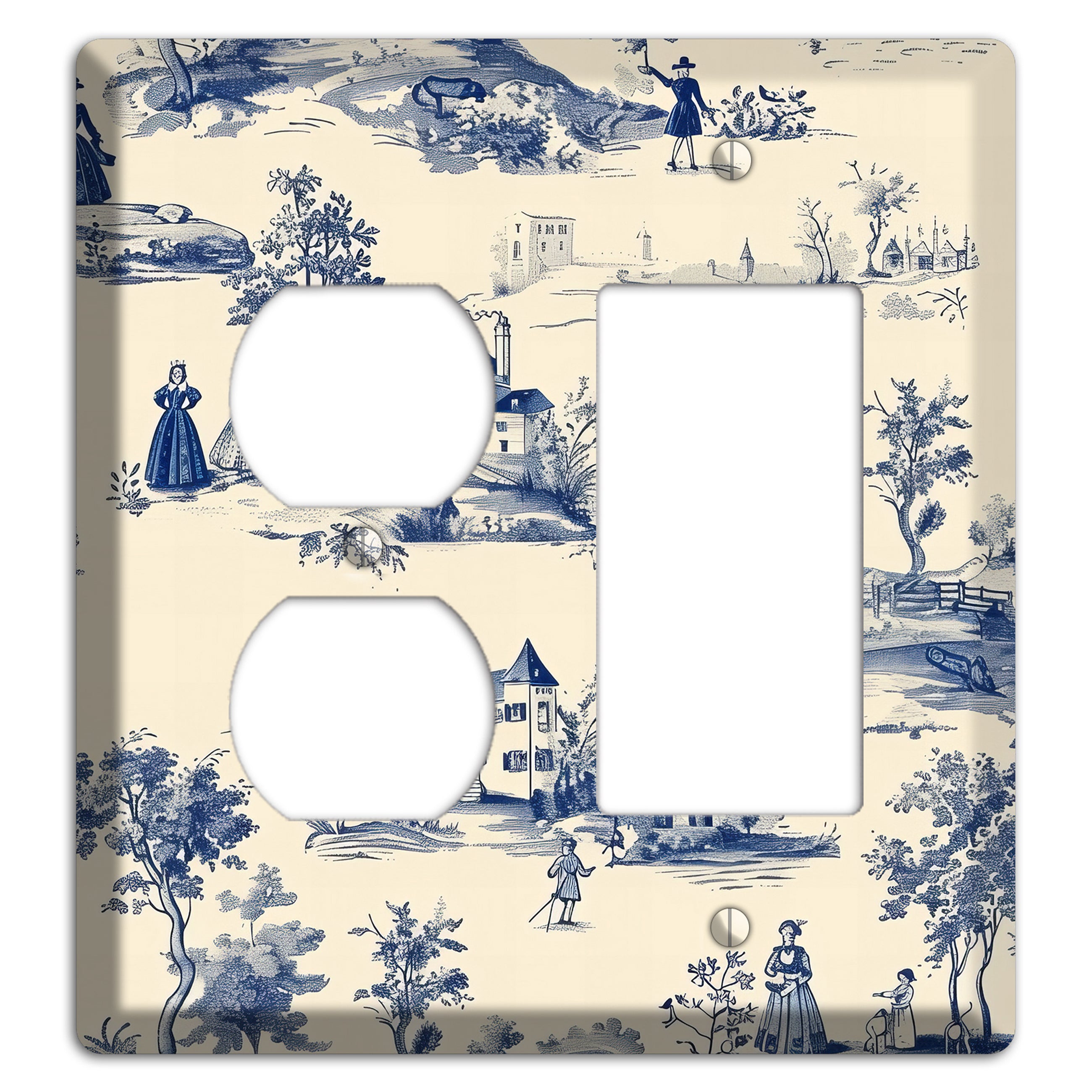 Pastoral Letter Duplex / Rocker Wallplate