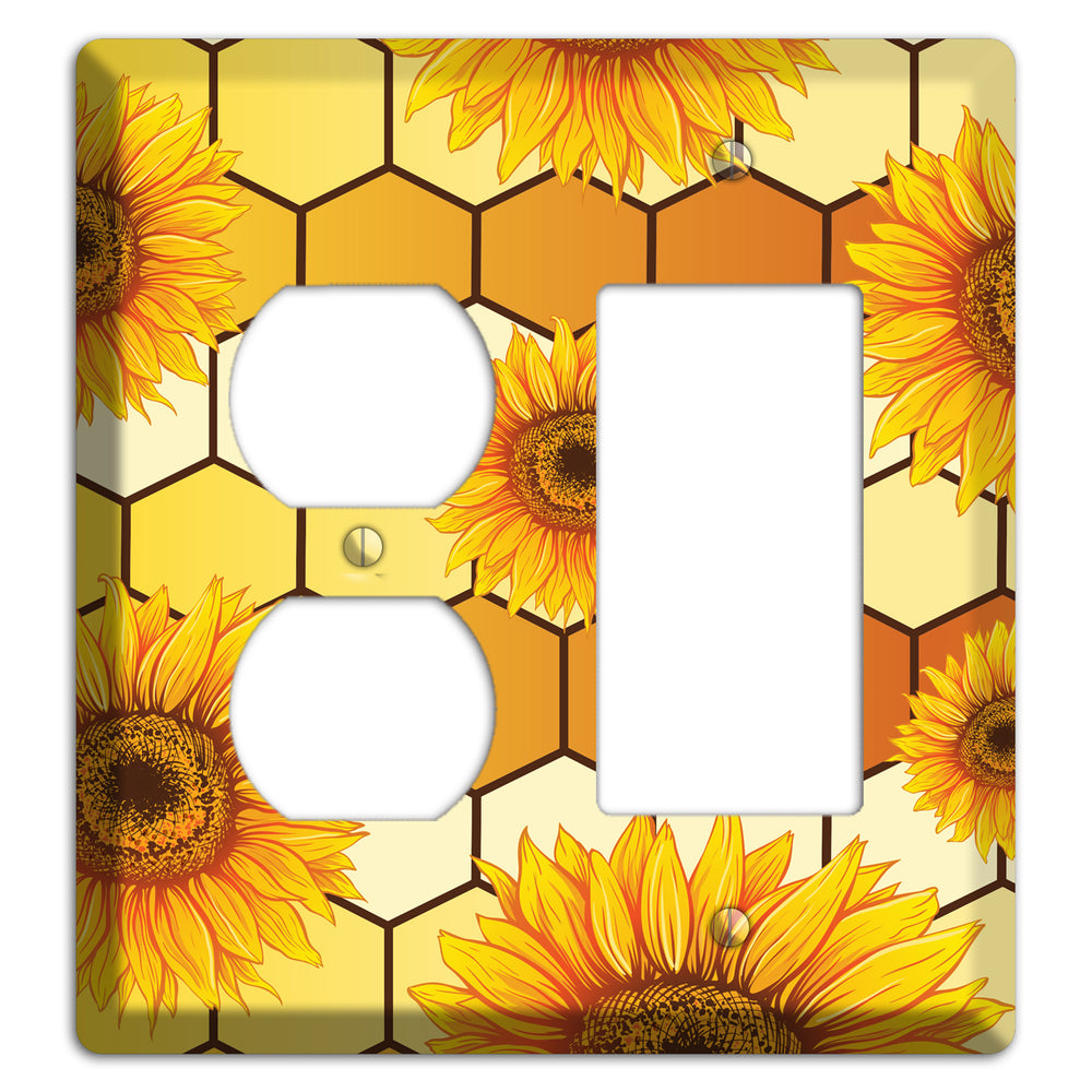 Honeycomb Solstice Duplex / Rocker Wallplate