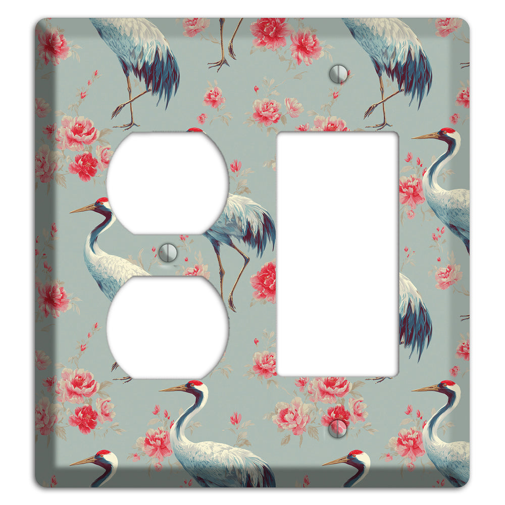 Rose Mist Vigil Duplex / Rocker Wallplate